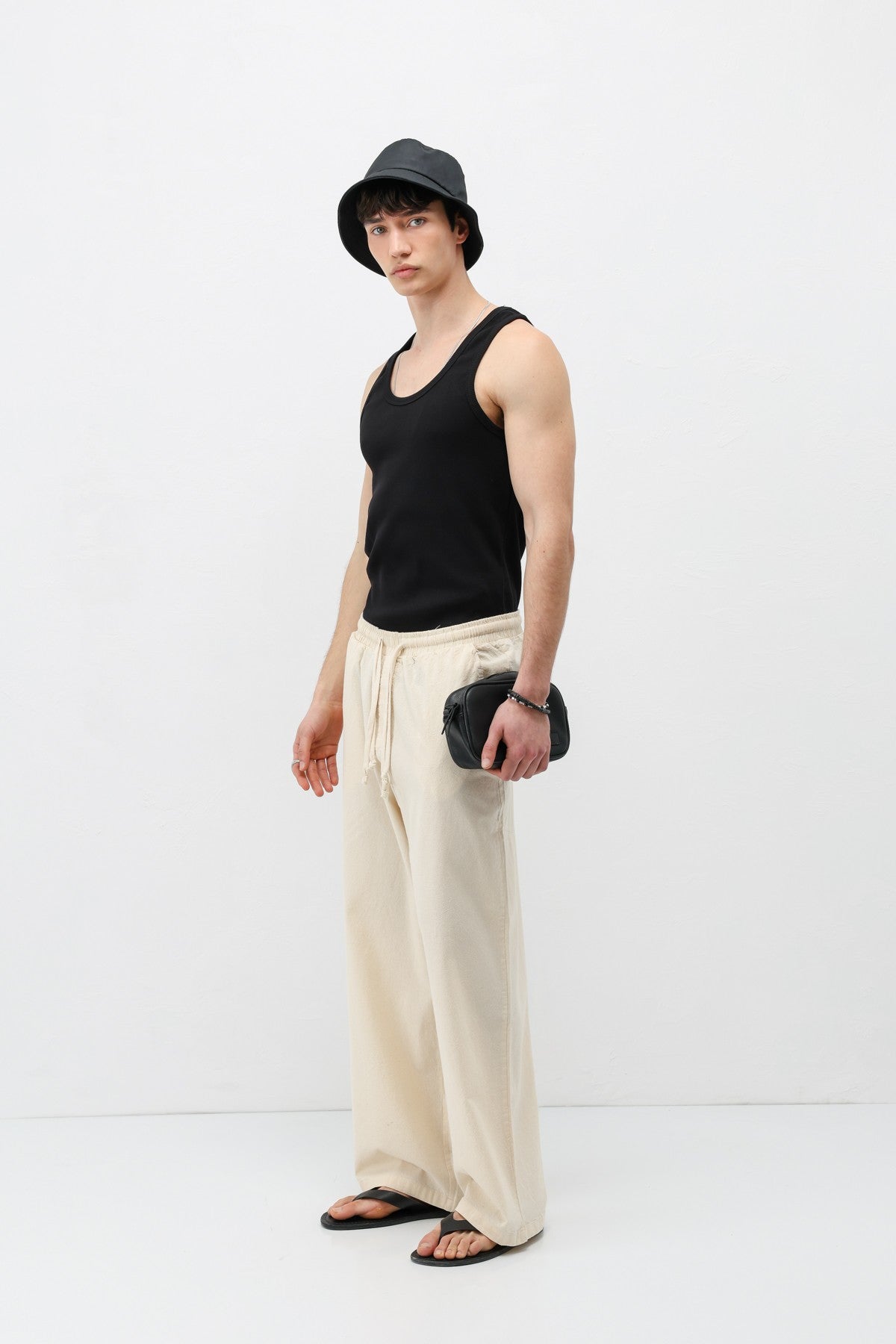 Super Baggy-Fit Linen Pants