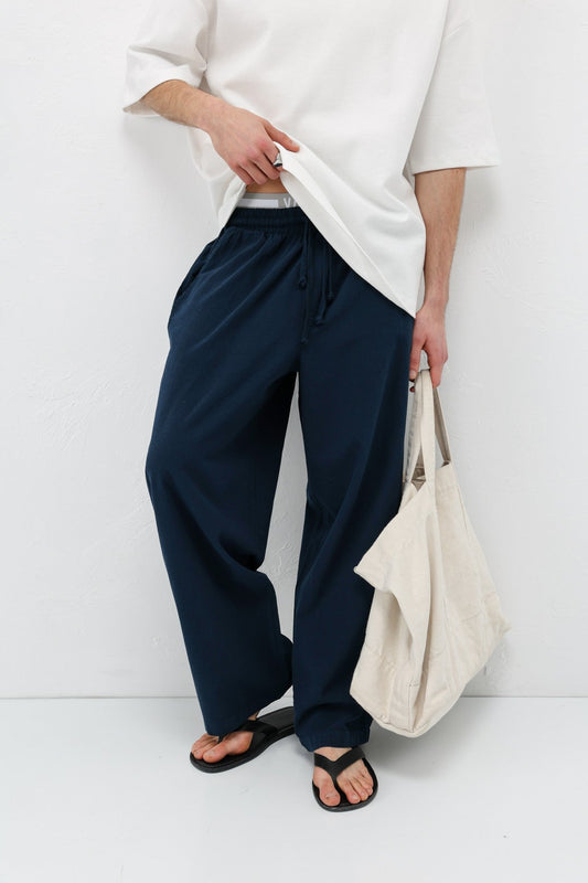 Super Baggy-Fit Linen Pants