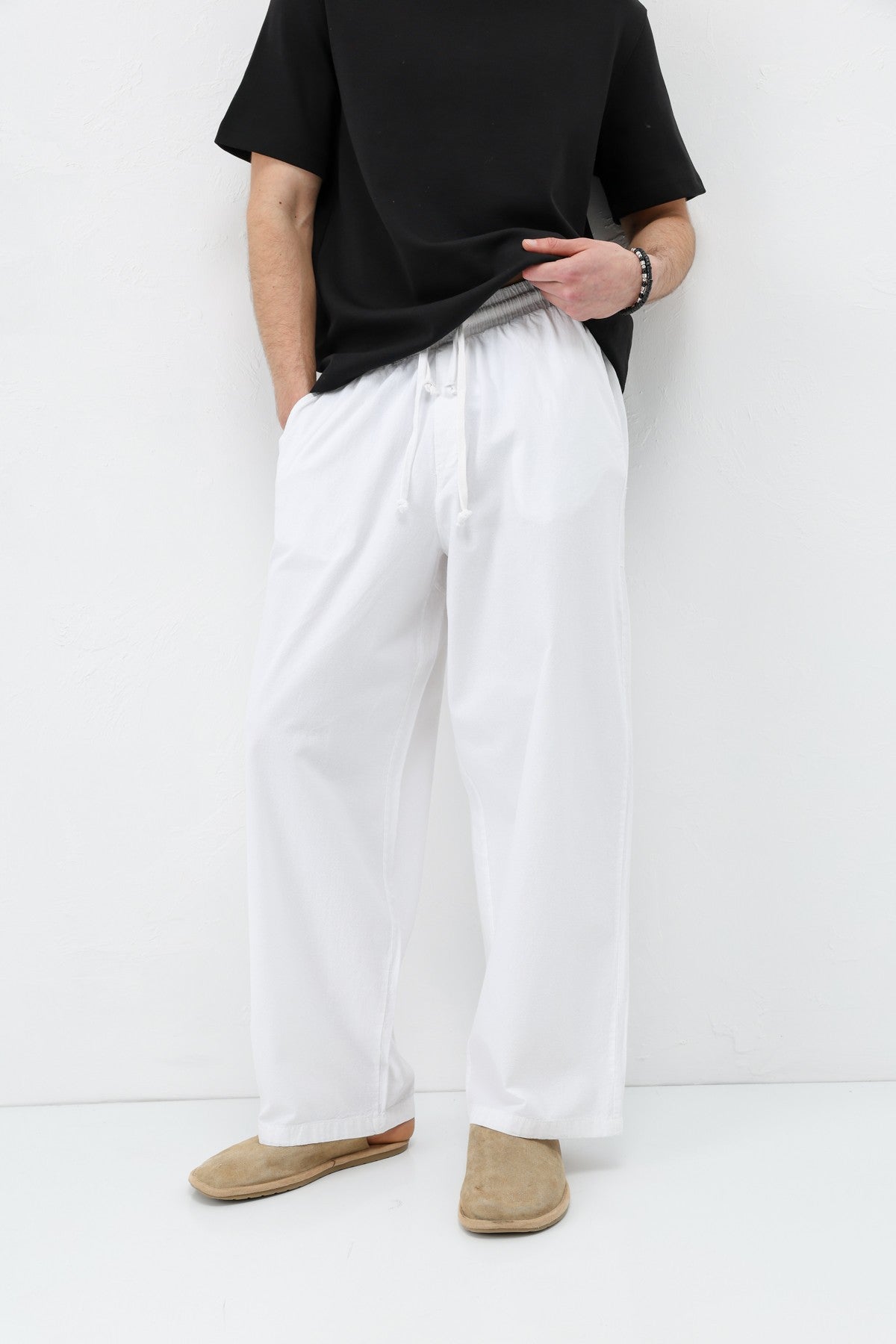 Super Baggy-Fit Linen Pants