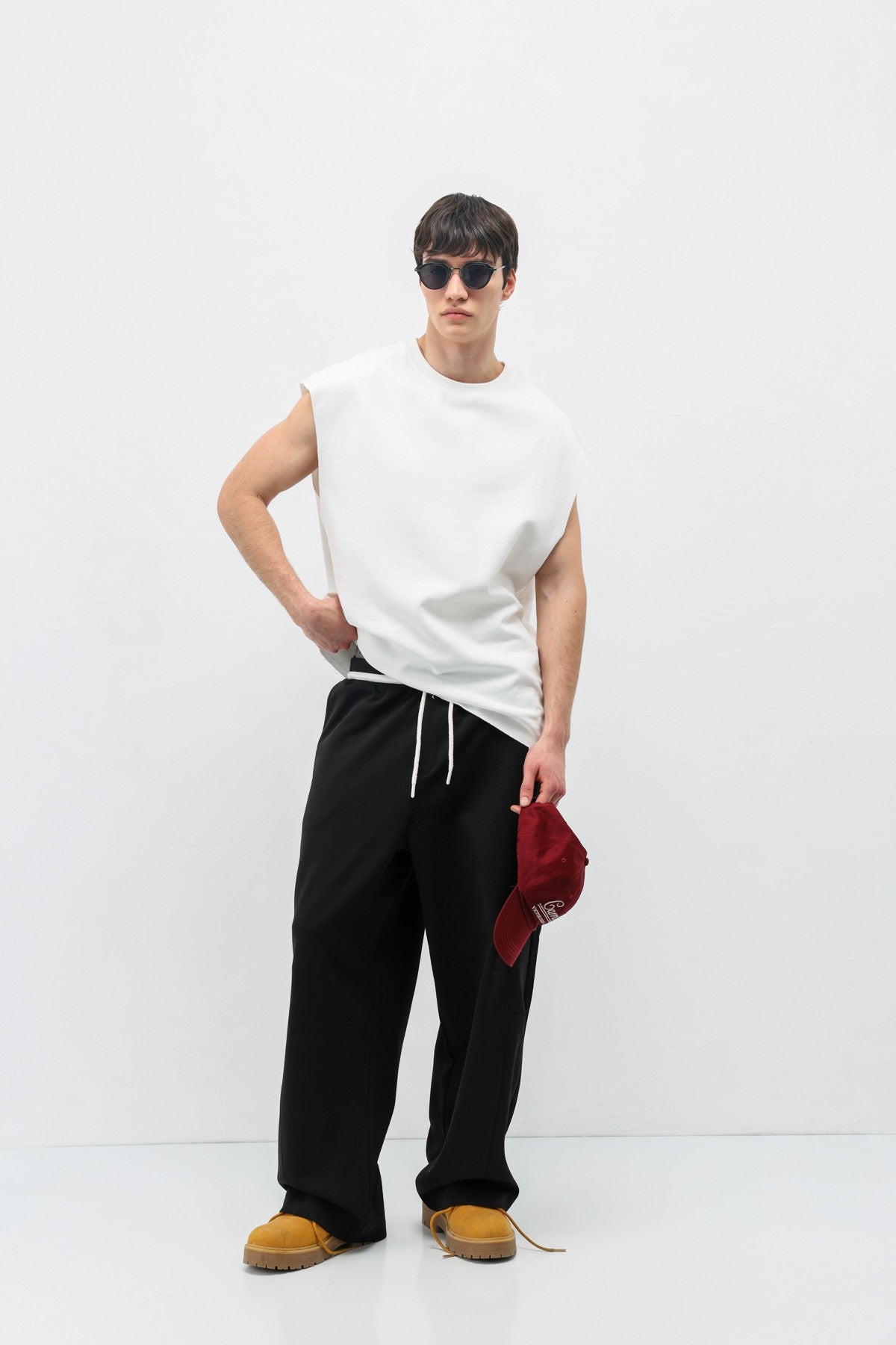 Drawstring Baggy-Fit Sweatpants