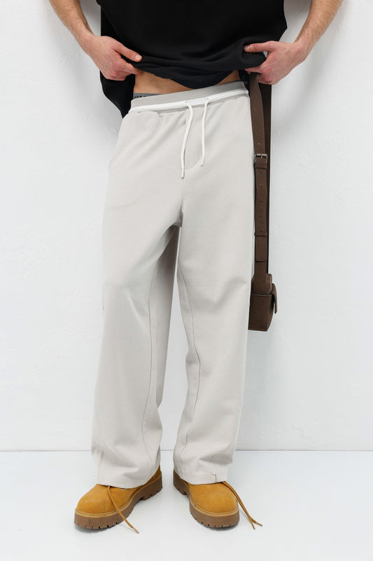 Drawstring Baggy-Fit Sweatpants