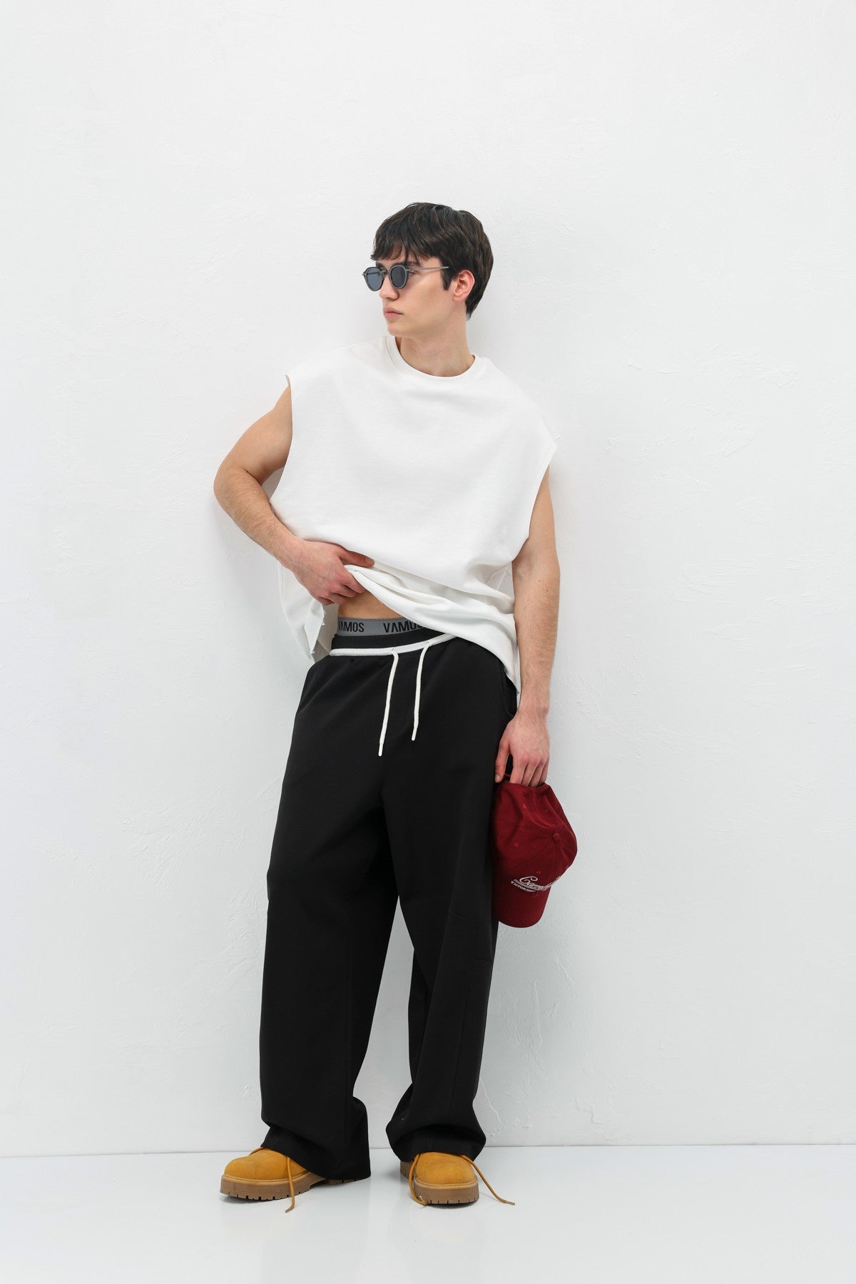 Drawstring Baggy-Fit Sweatpants