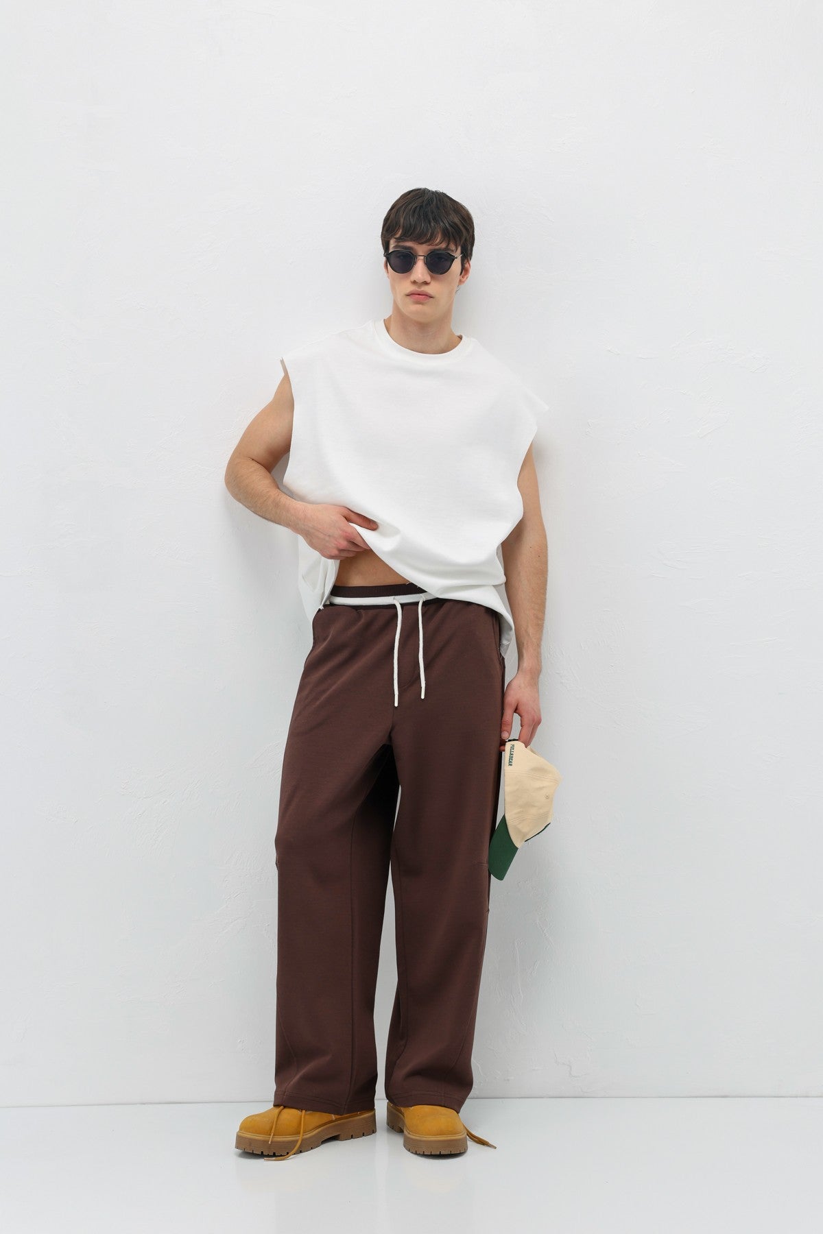 Drawstring Baggy-Fit Sweatpants