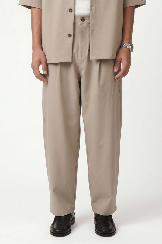 Super Baggy Fit Stretch Fabric Pants