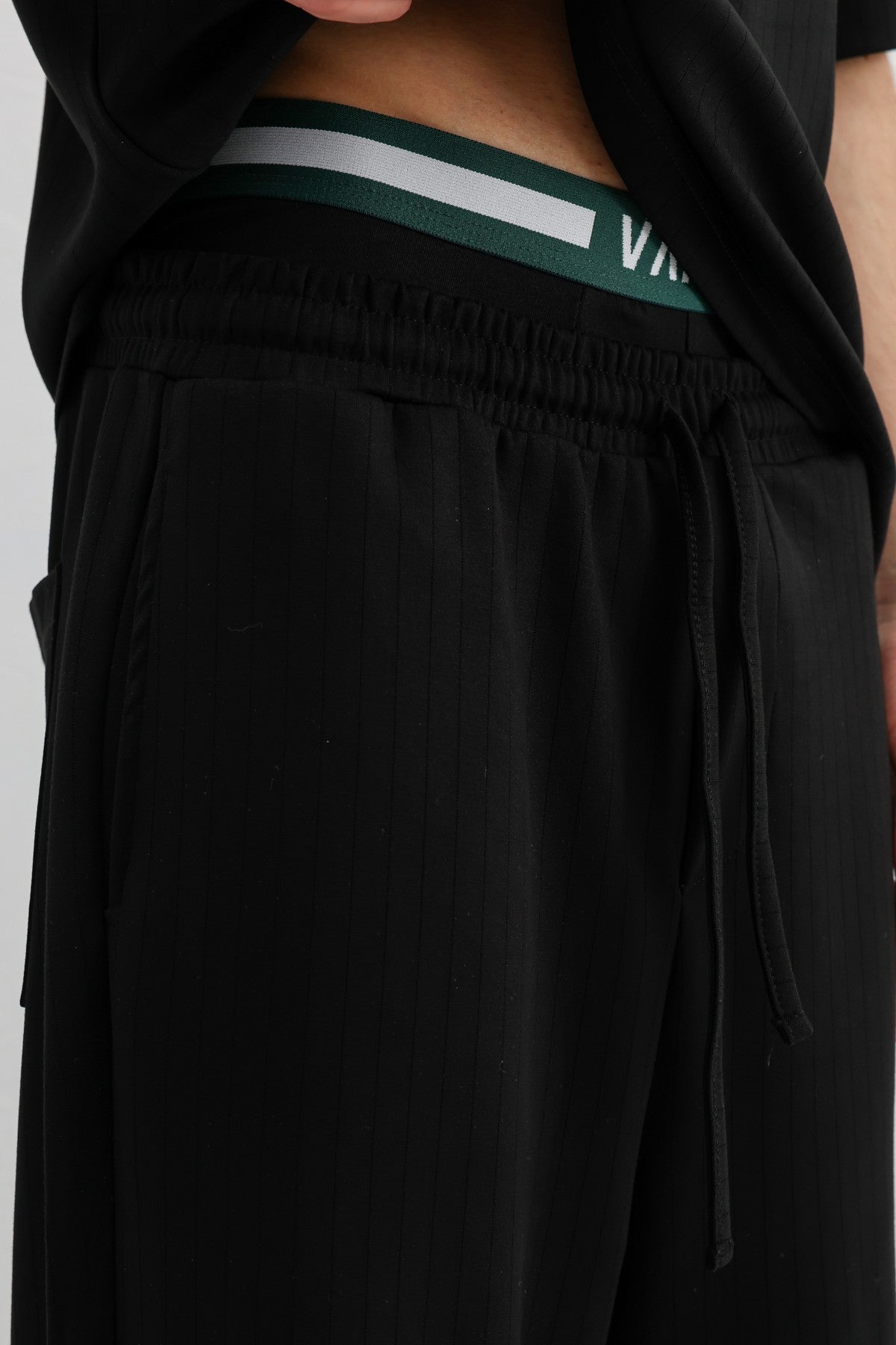 Ribbed, Textured Baggy Sweatpants