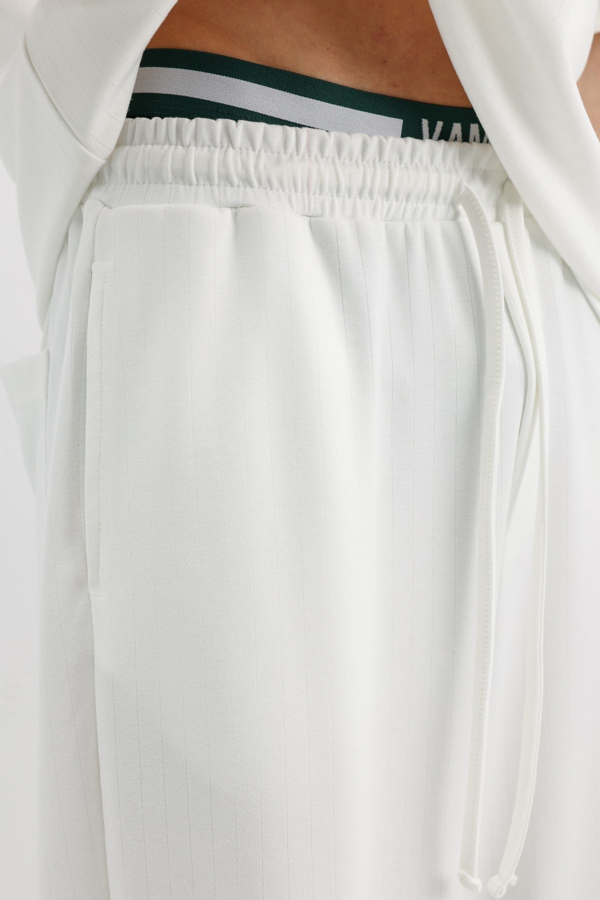 Ribbed, Textured Baggy Sweatpants