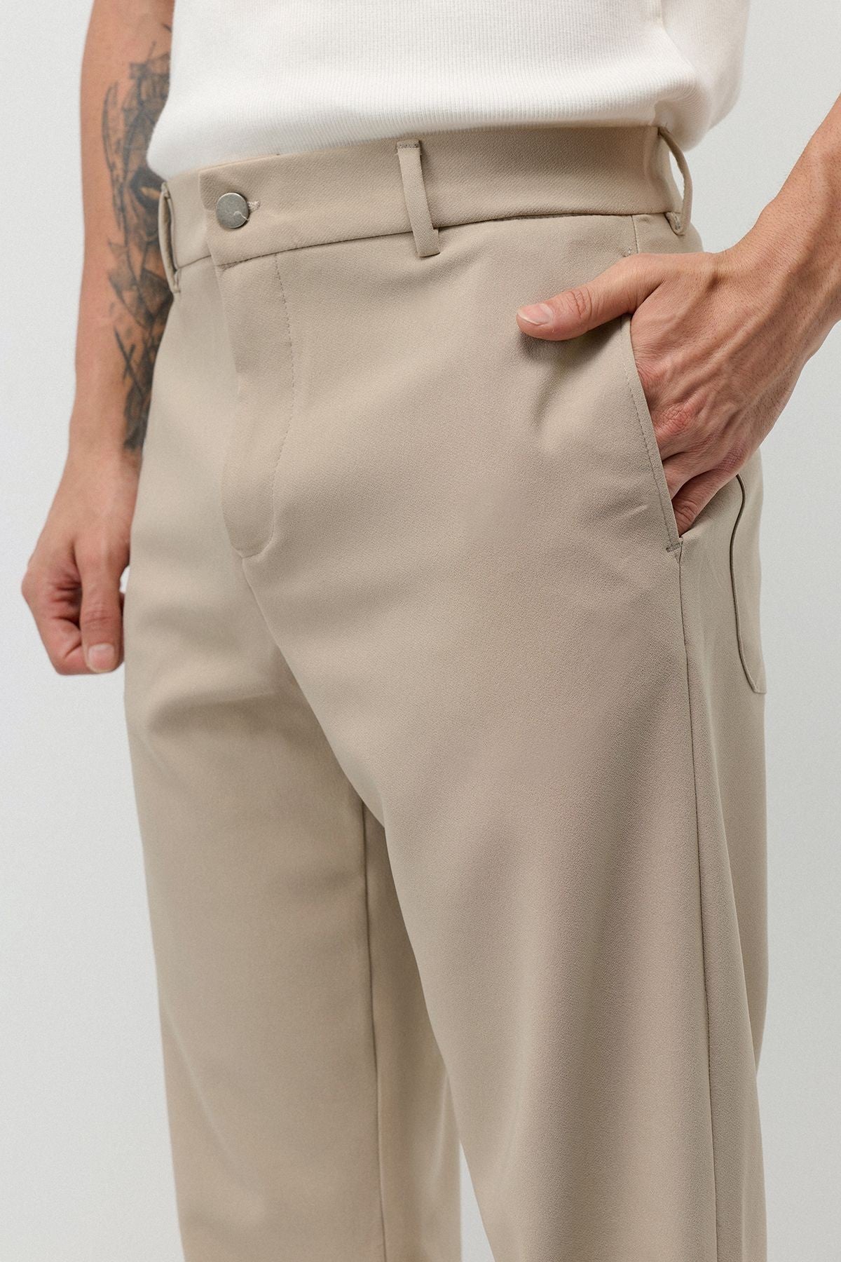 High-Waisted Flare-Fit Pants