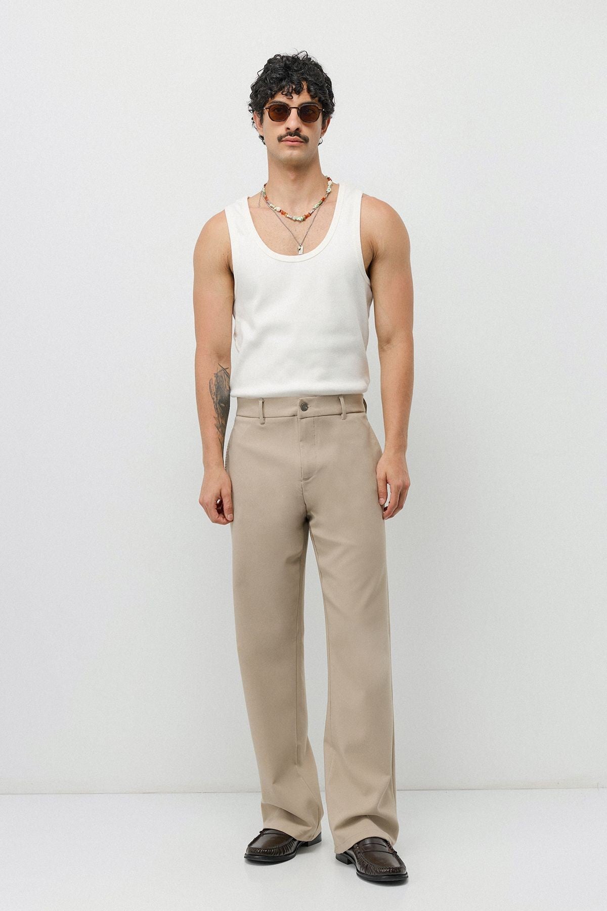 High-Waisted Flare-Fit Pants