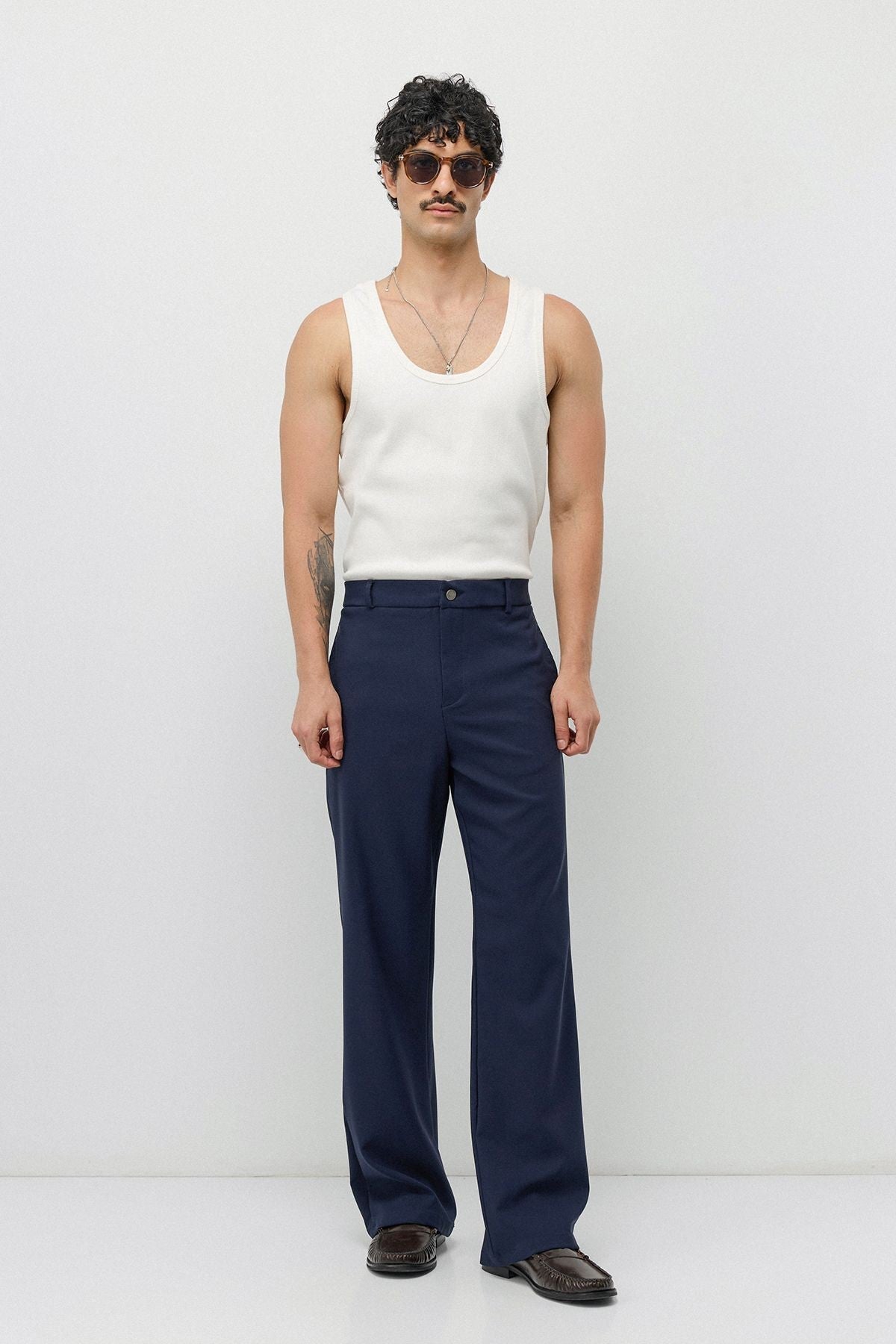 High-Waisted Flare-Fit Pants