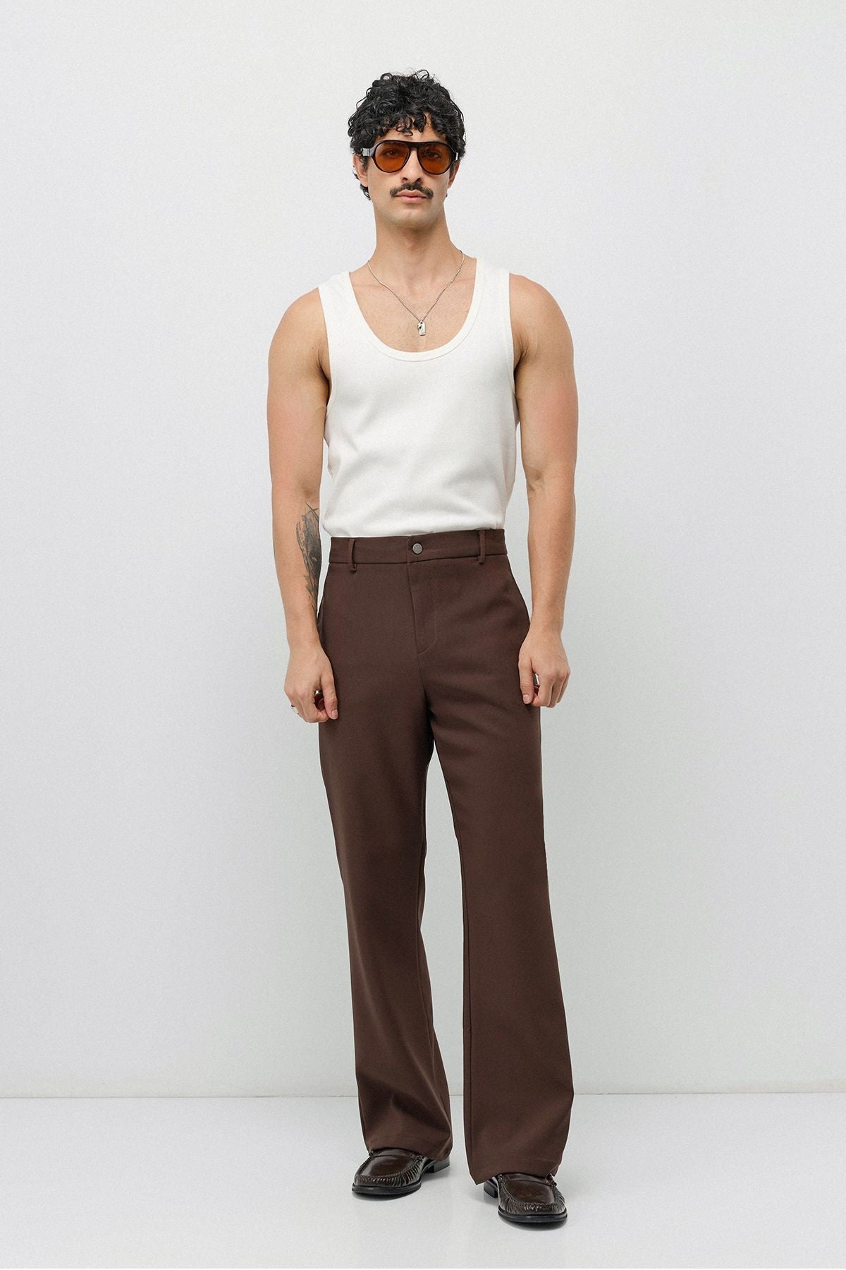 High-Waisted Flare-Fit Pants