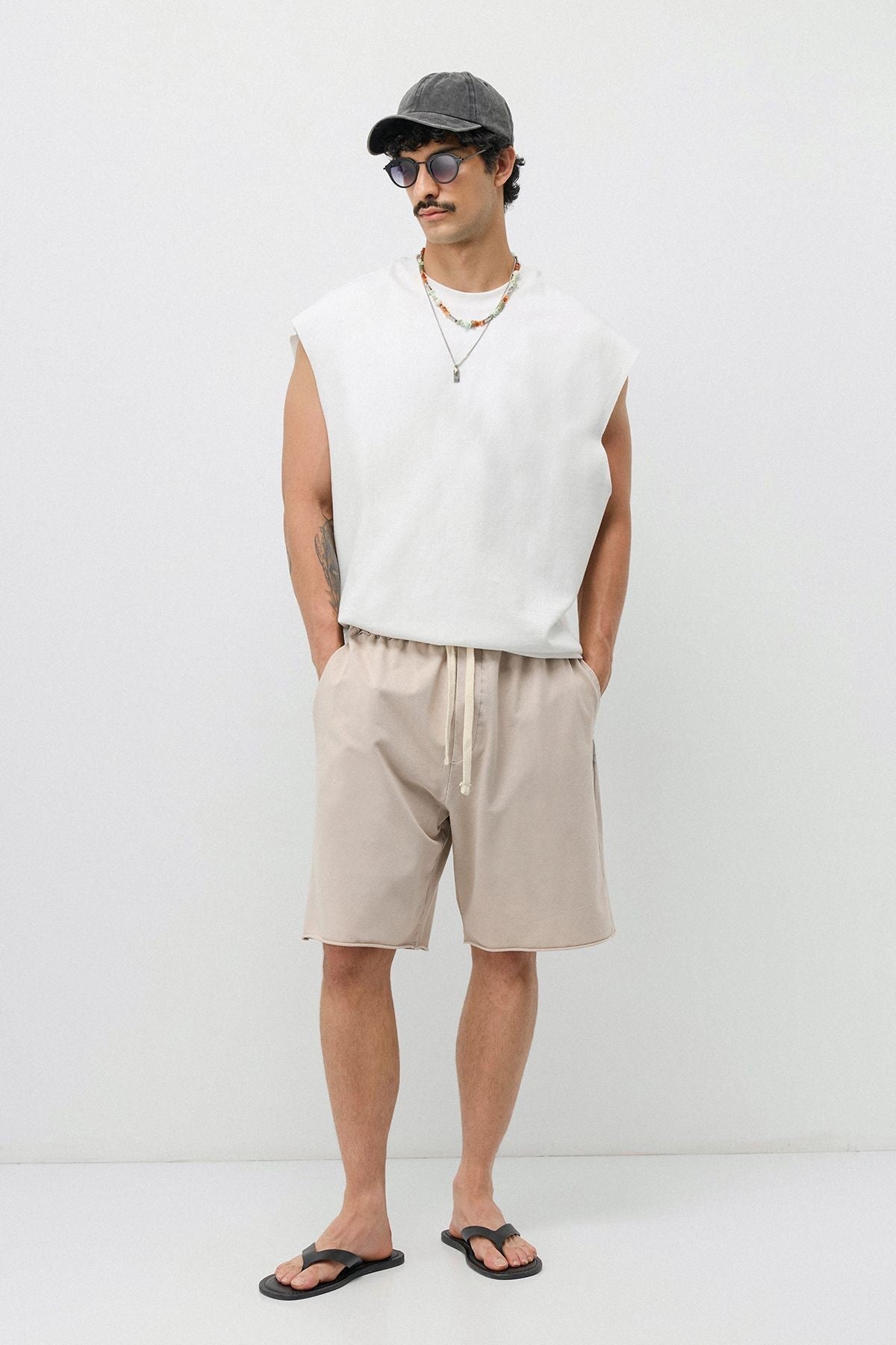 Oversized Washed Shorts