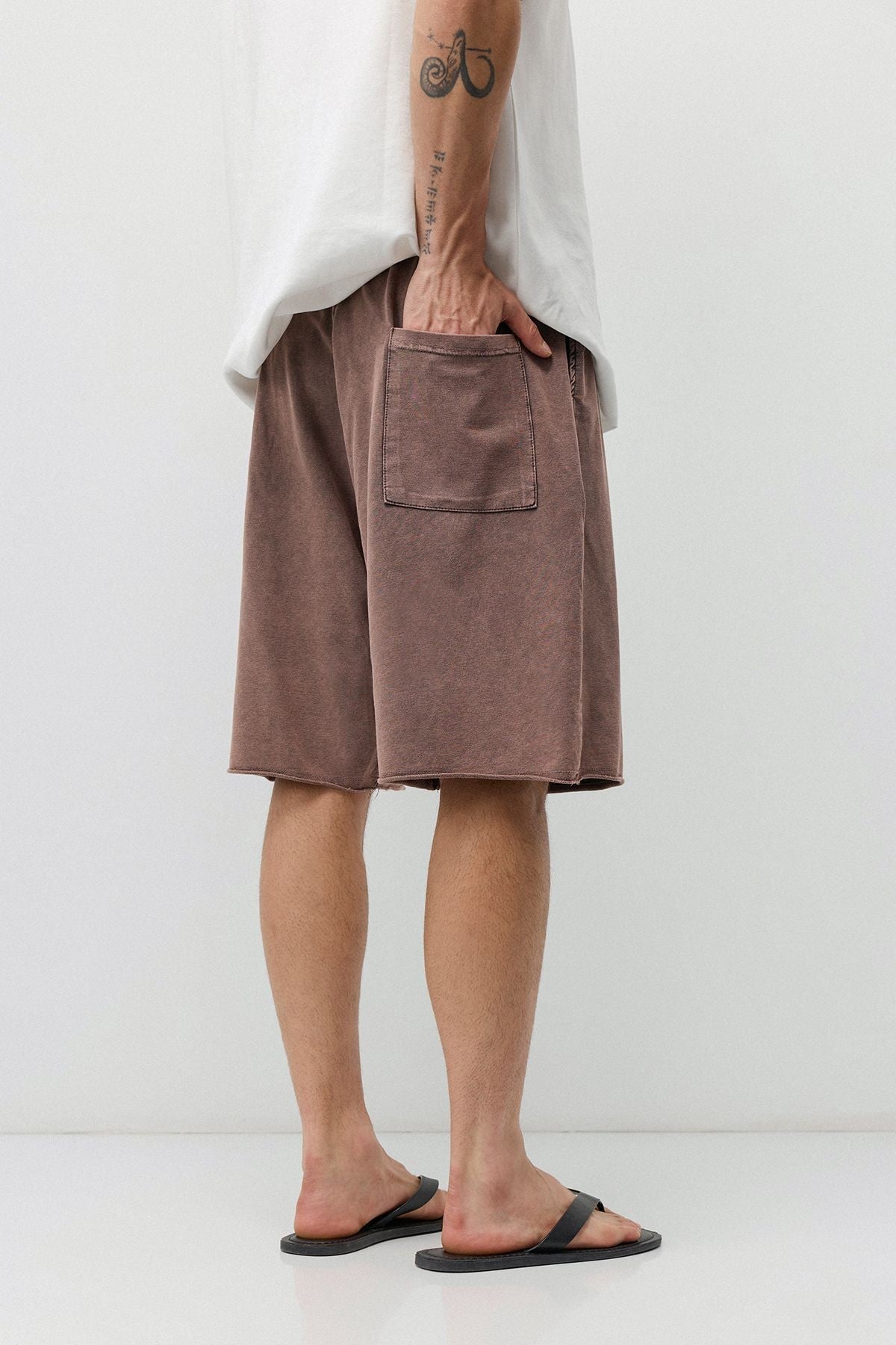 Oversized Washed Shorts