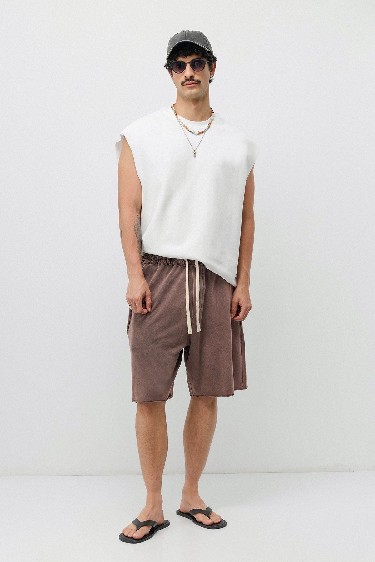 Oversized Washed Shorts