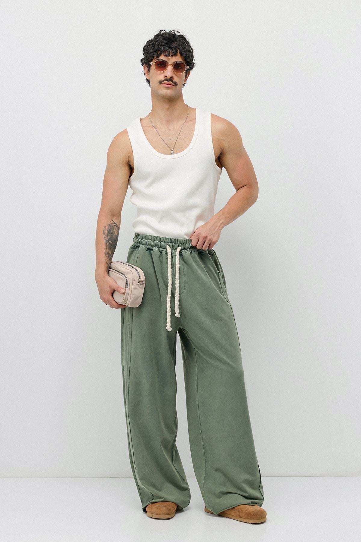 Pre-Washed Baggy Sweatpants