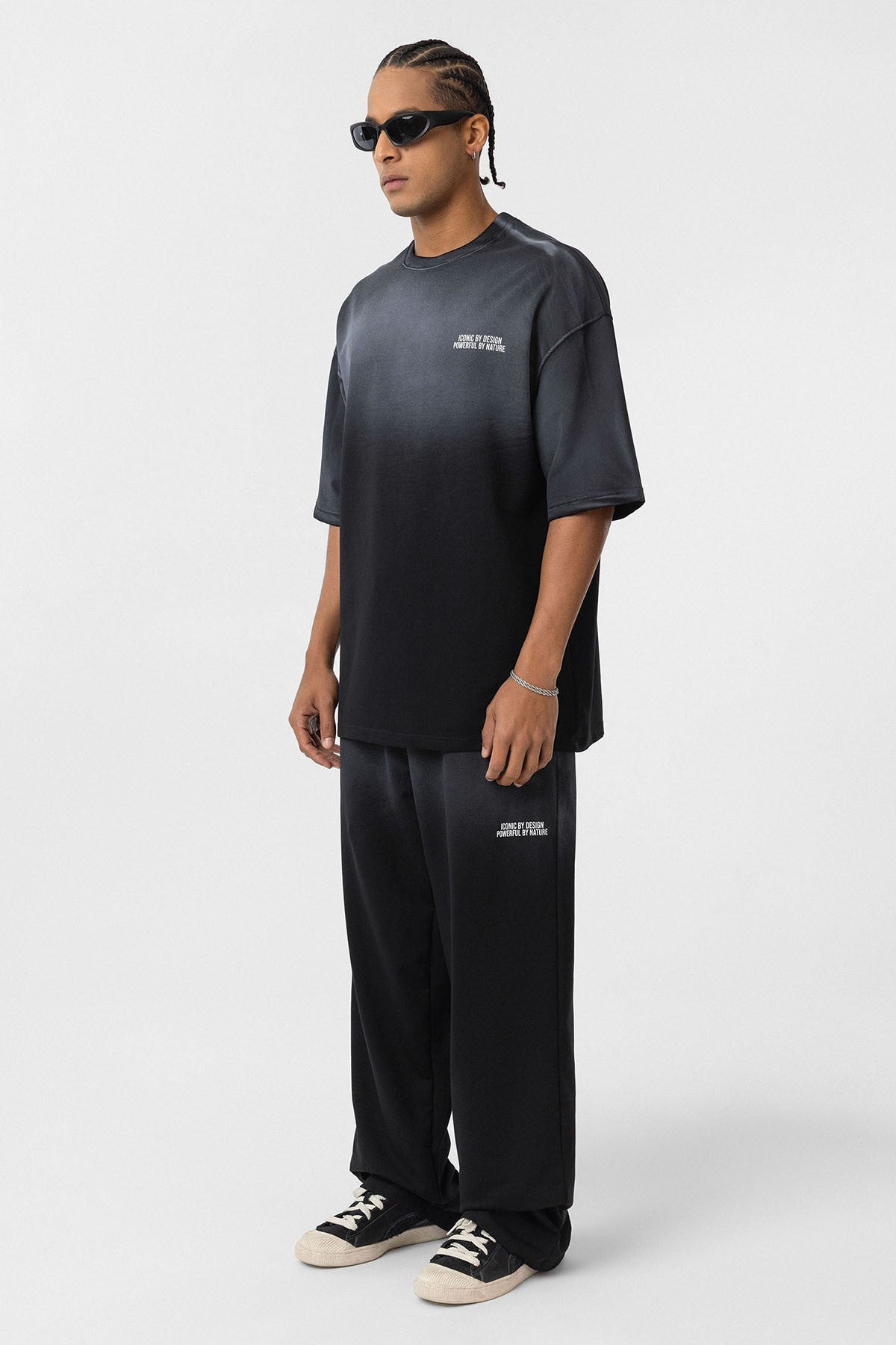 Oversized Printed Sweatsuit Set (Machine Washable)