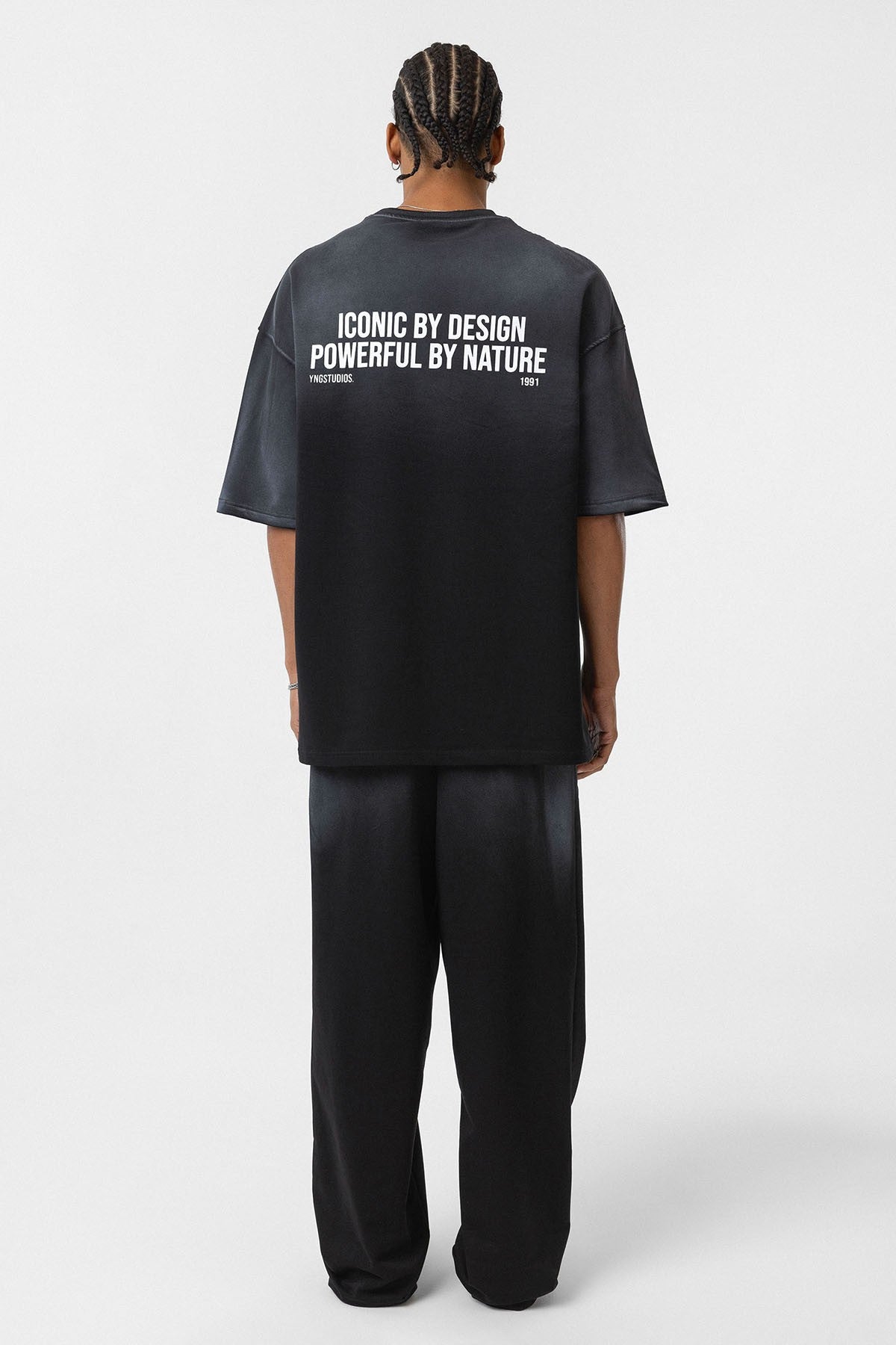 Oversized Printed Sweatsuit Set (Machine Washable)
