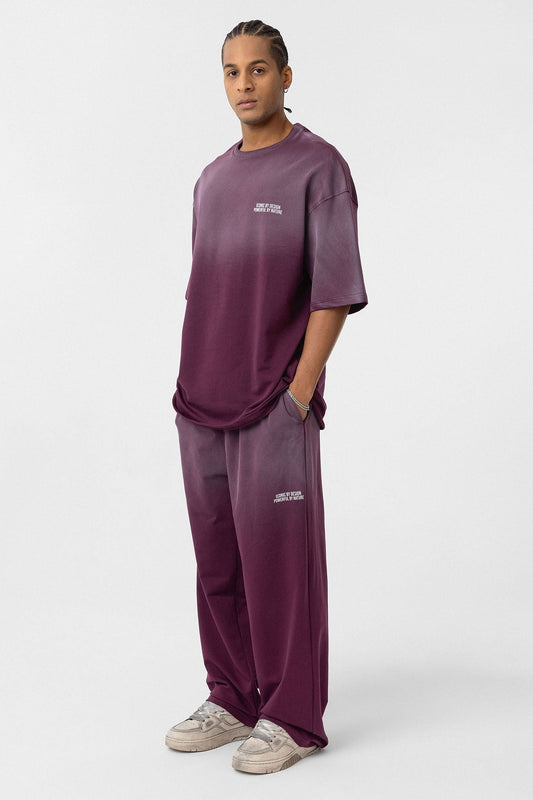 Oversized Printed Sweatsuit Set (Machine Washable)