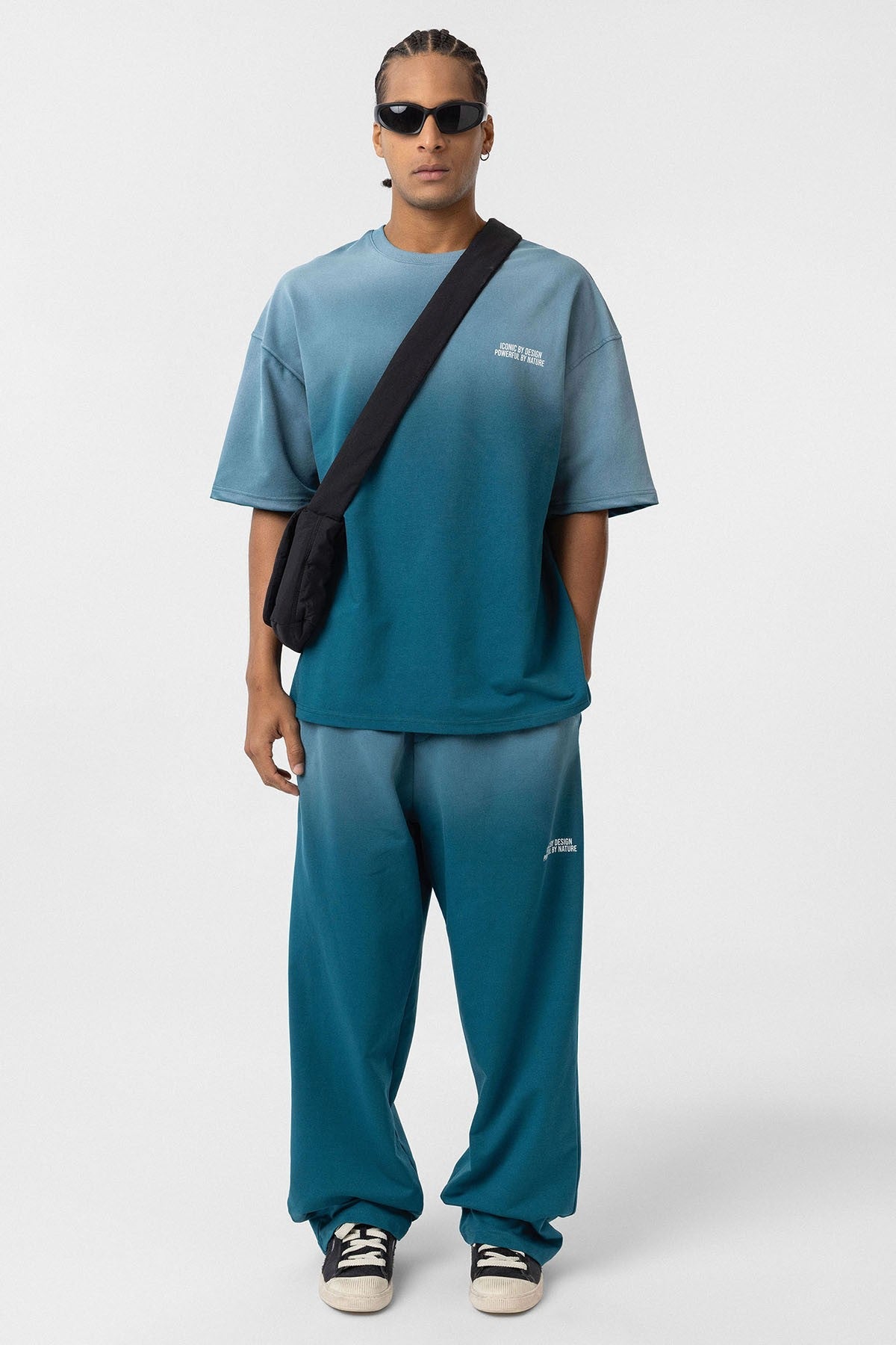 Oversized Printed Sweatsuit Set (Machine Washable)