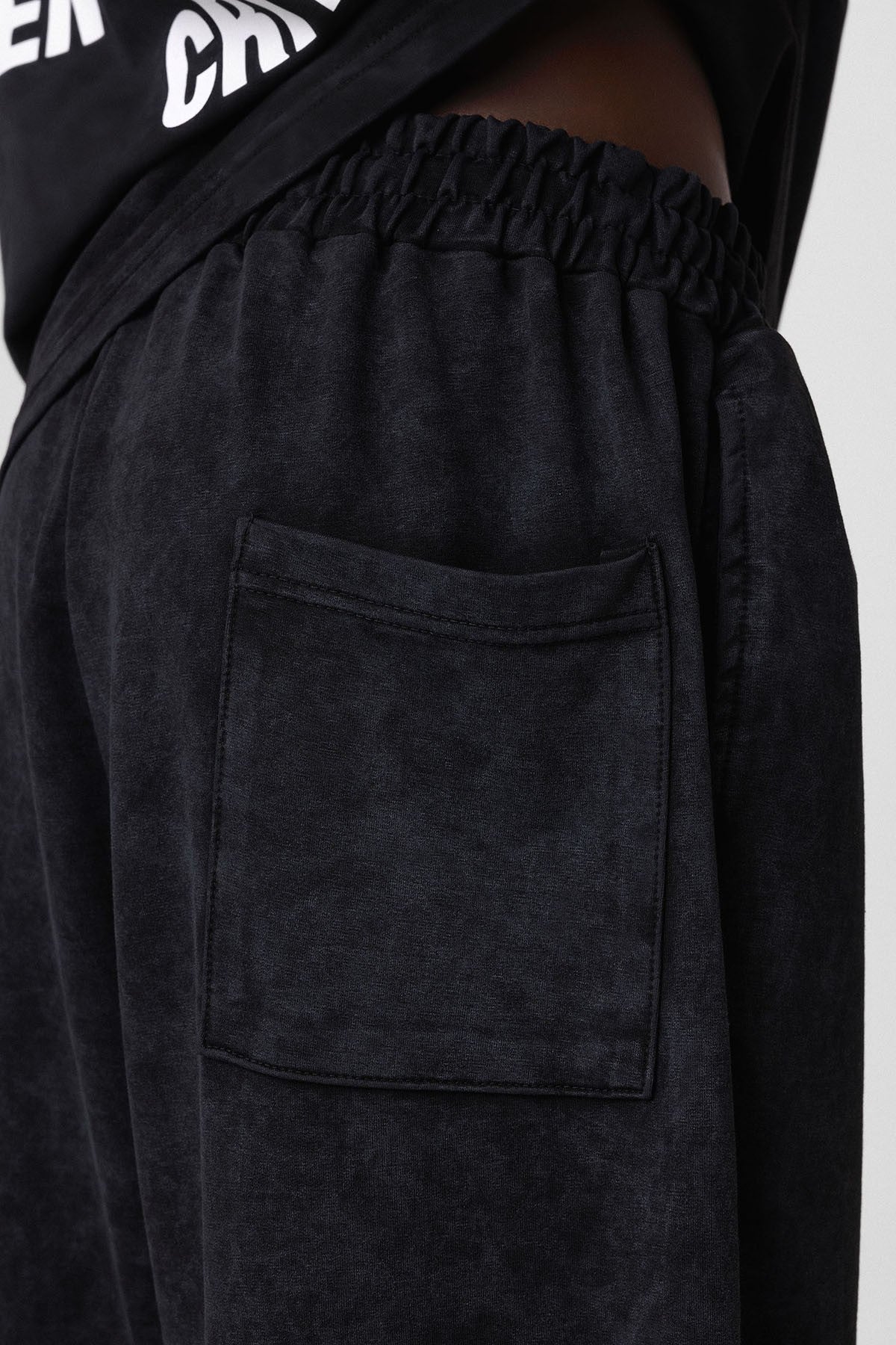 Oversized Sweatsuit Set with Back Print (Washed)