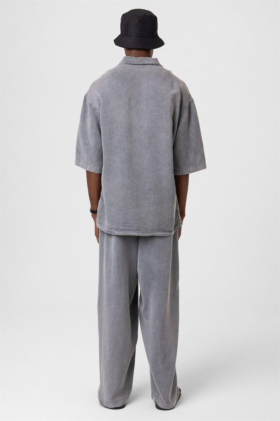 Machine-Washable Lyocell Fabric Top and Bottom Set