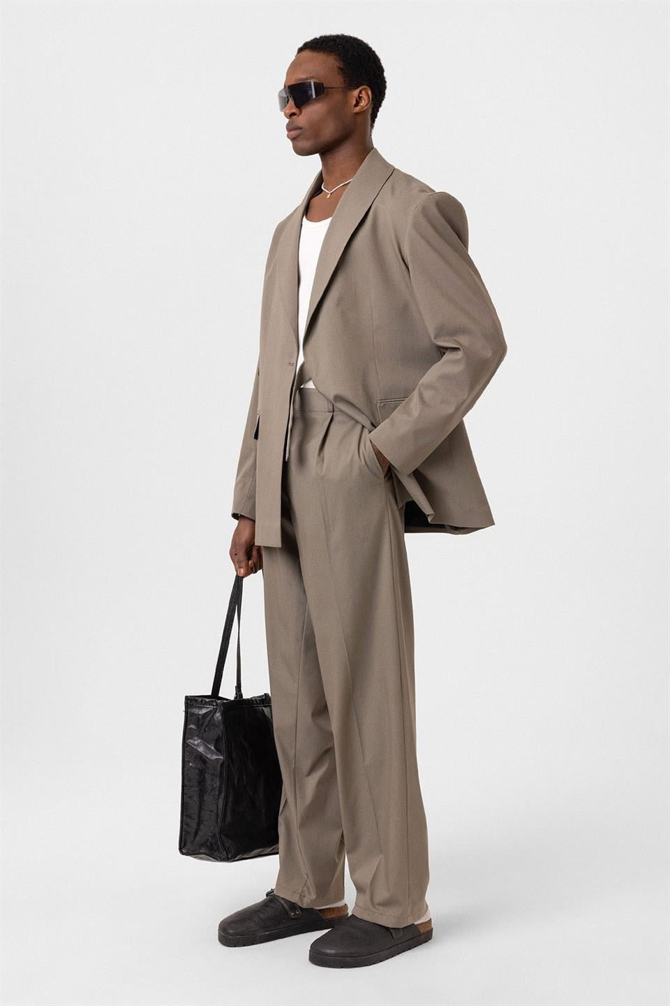 Oversized Belted Suit