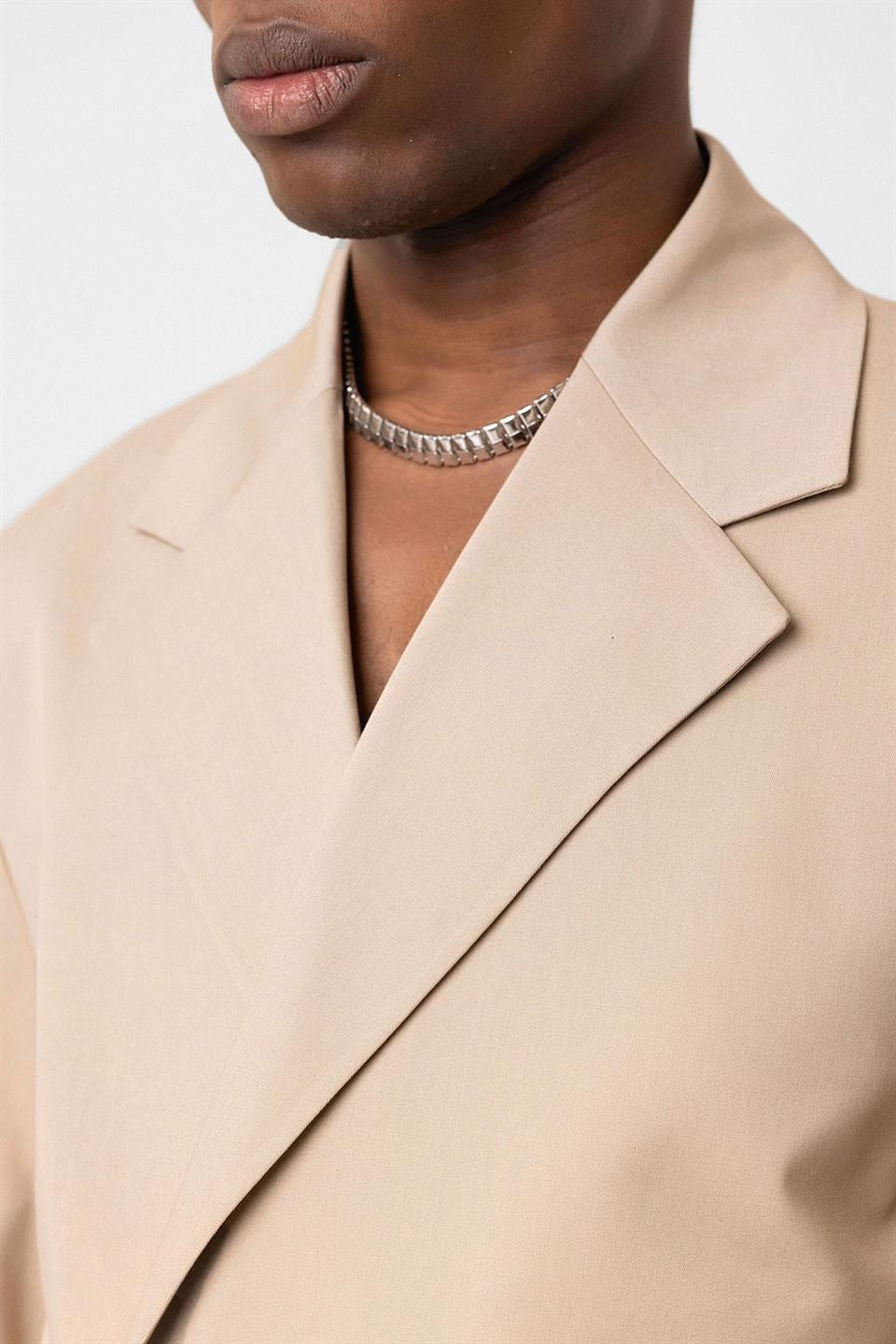 Single-Button Oversized Suit