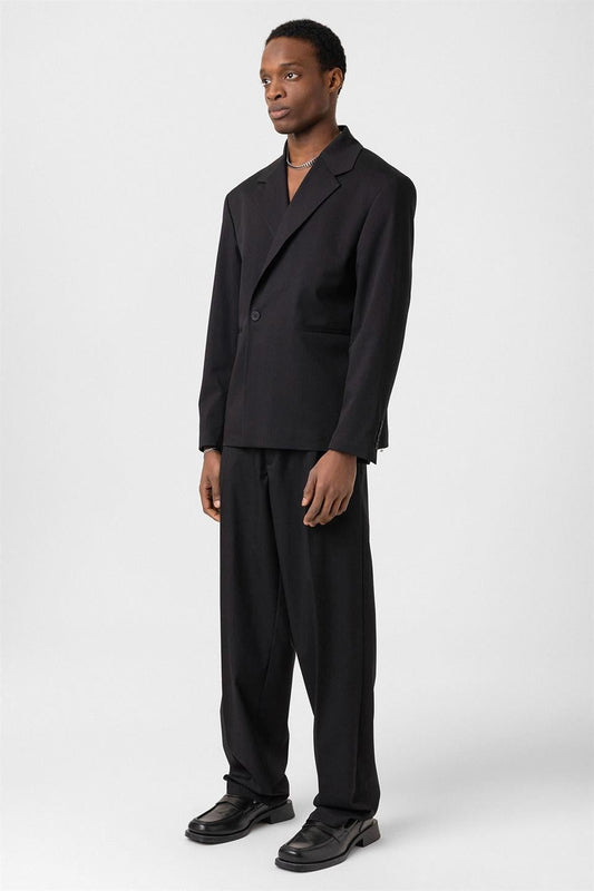 Single-Button Oversized Suit