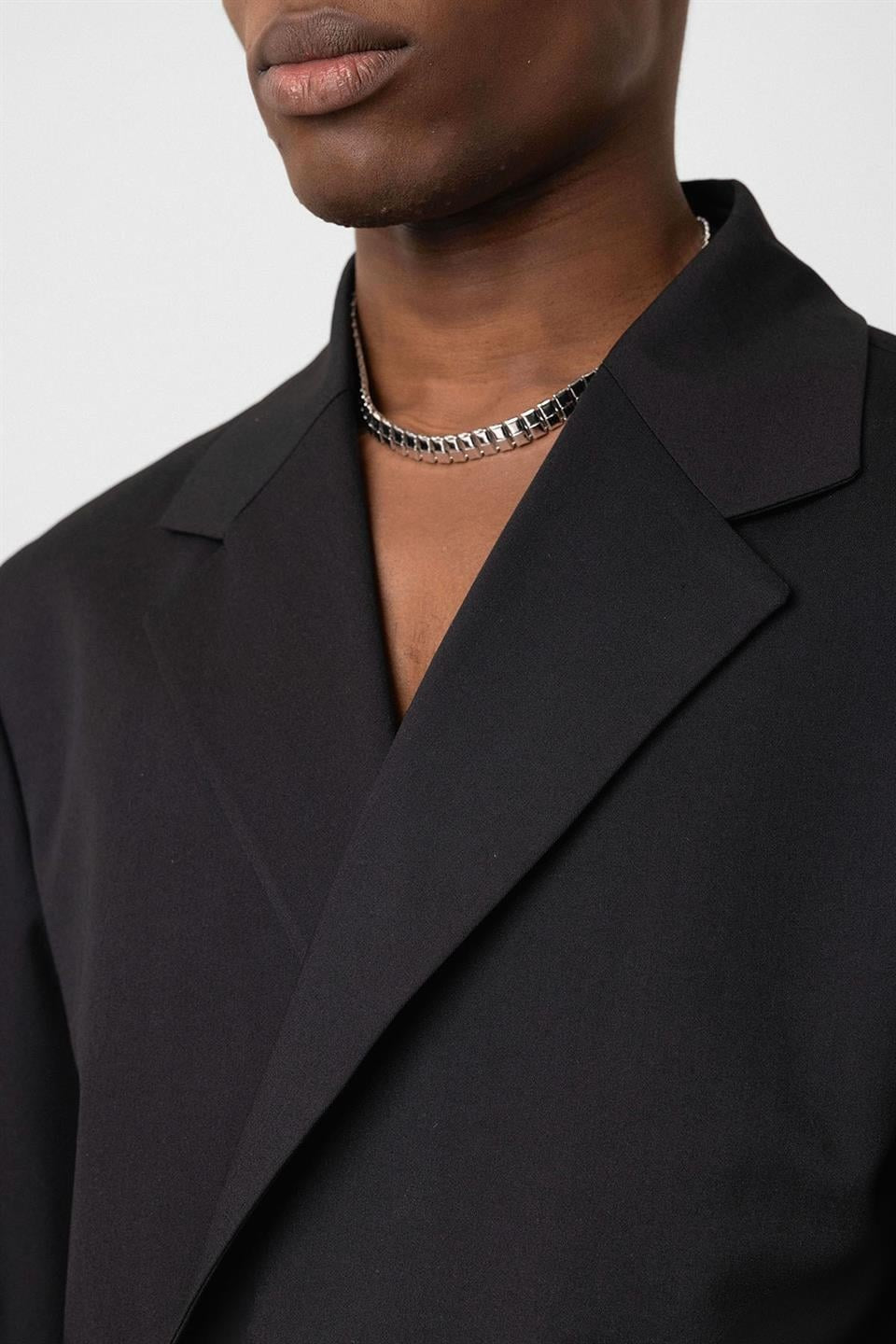 Single-Button Oversized Suit