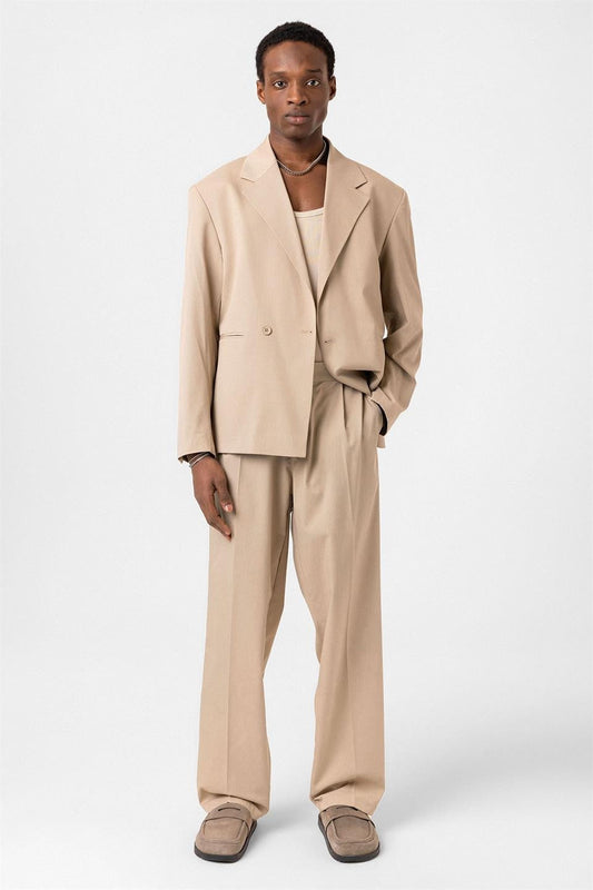 Single-Button Oversized Suit