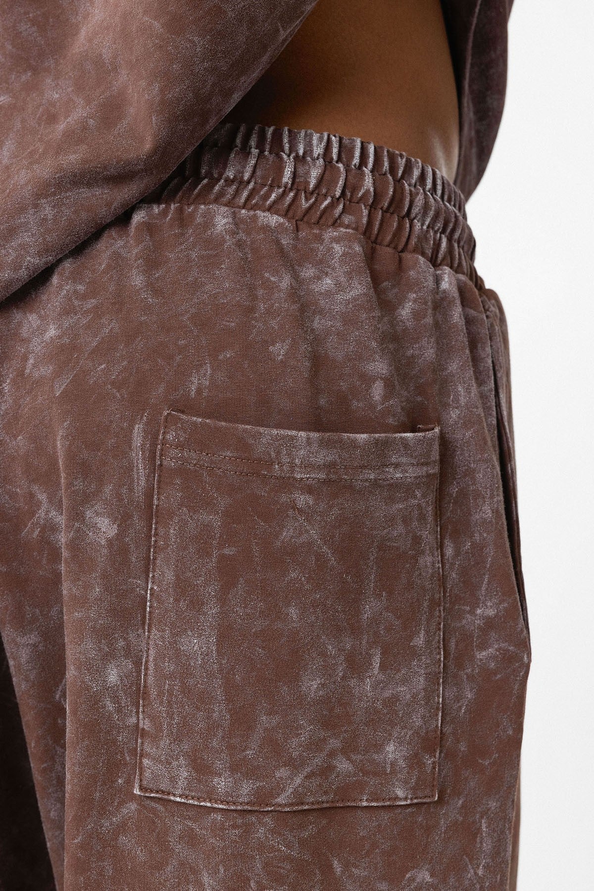 Oversized Sweatsuit Set with Back Print (Washed Look)