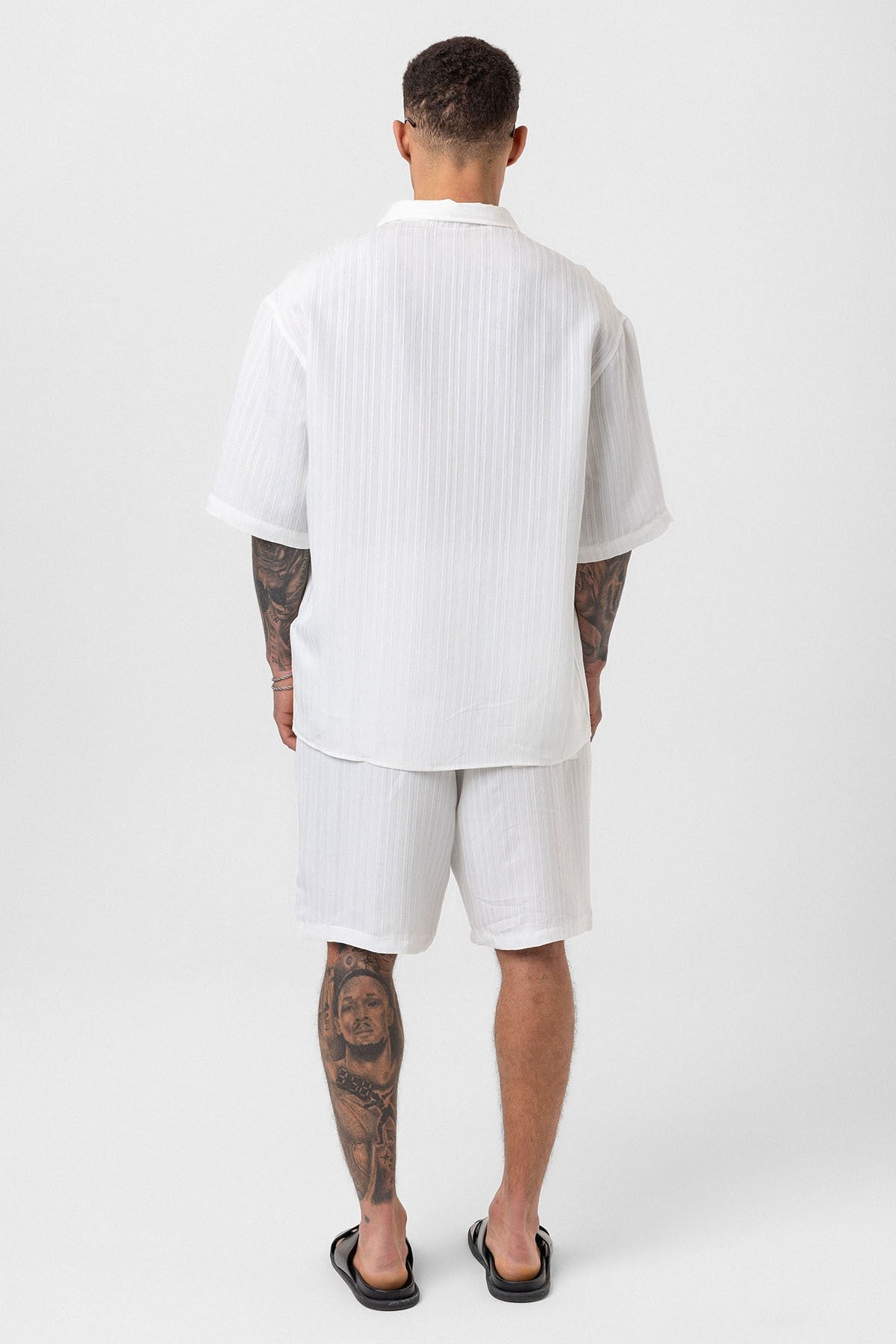 Oversized Modal Fabric Shorts and Shirt Set
