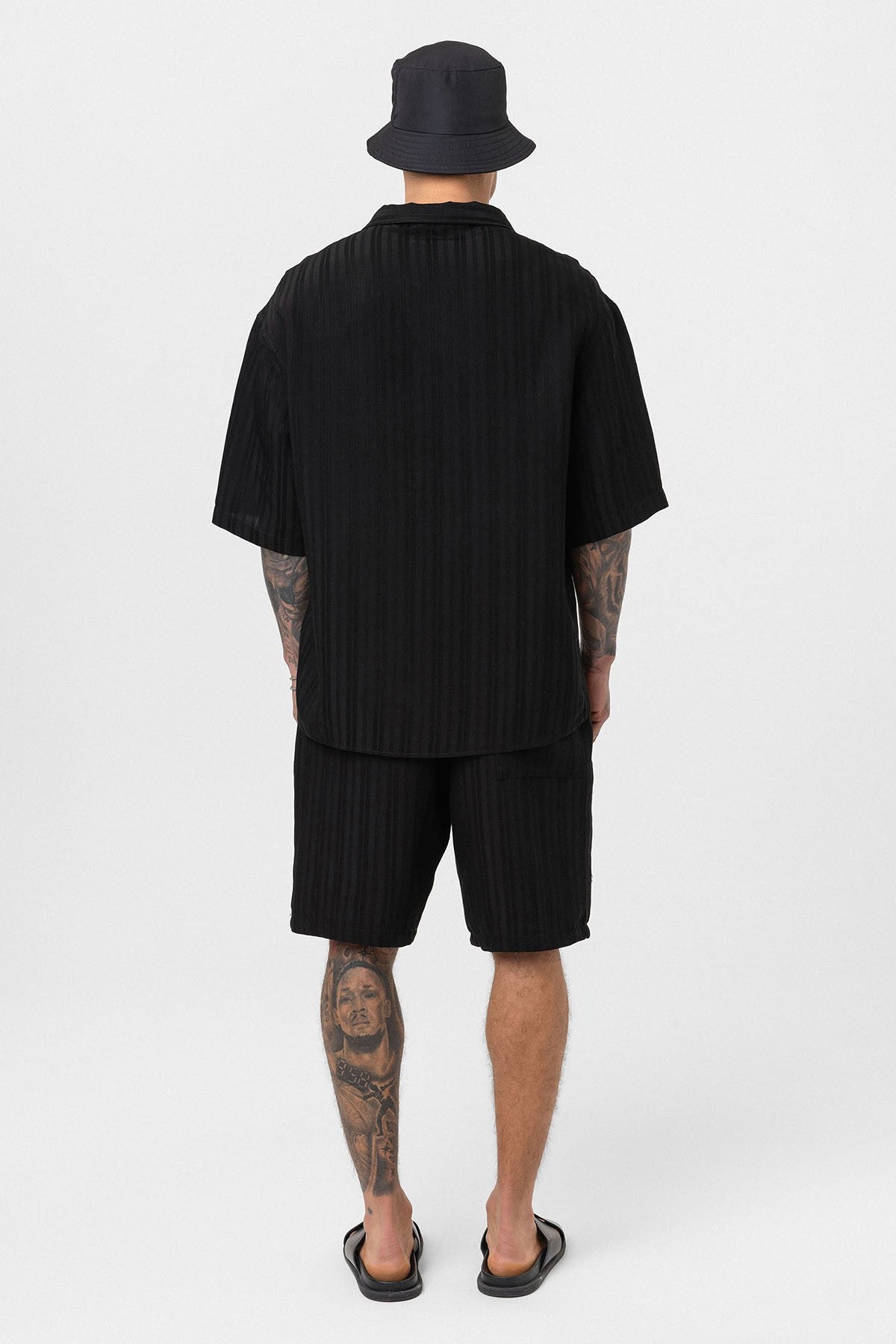 Oversized Modal Fabric Shorts and Shirt Set