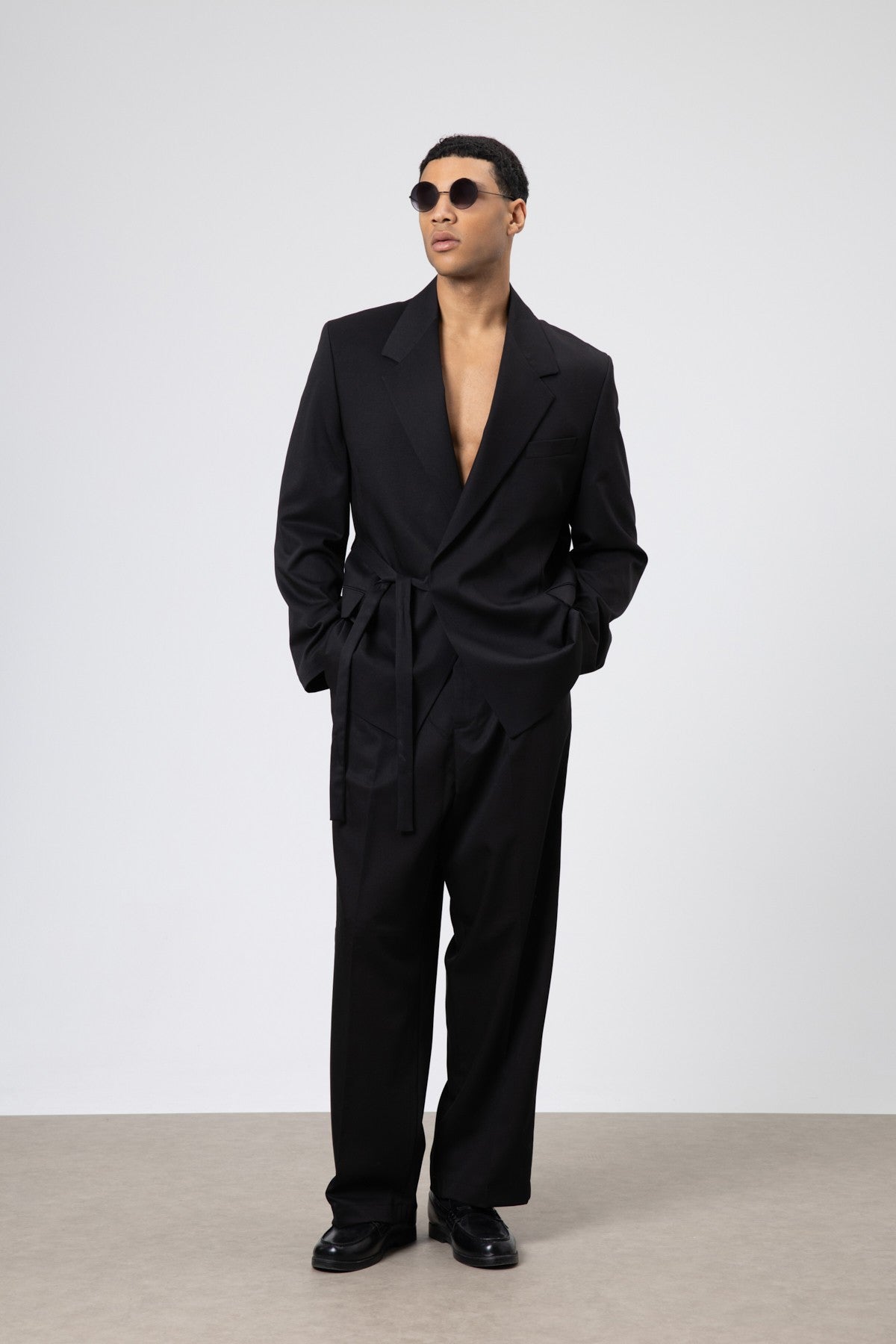 Oversized Belted Suit