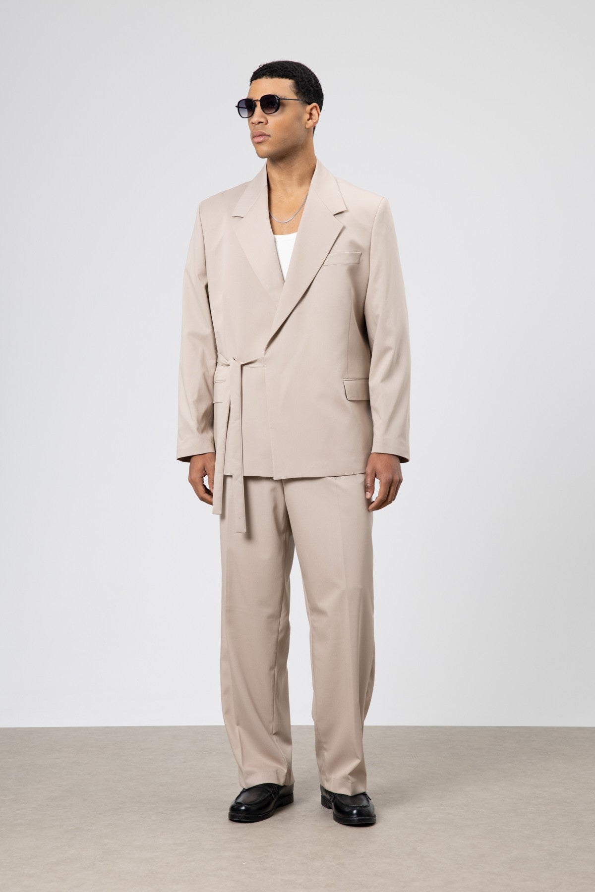 Oversized Belted Suit