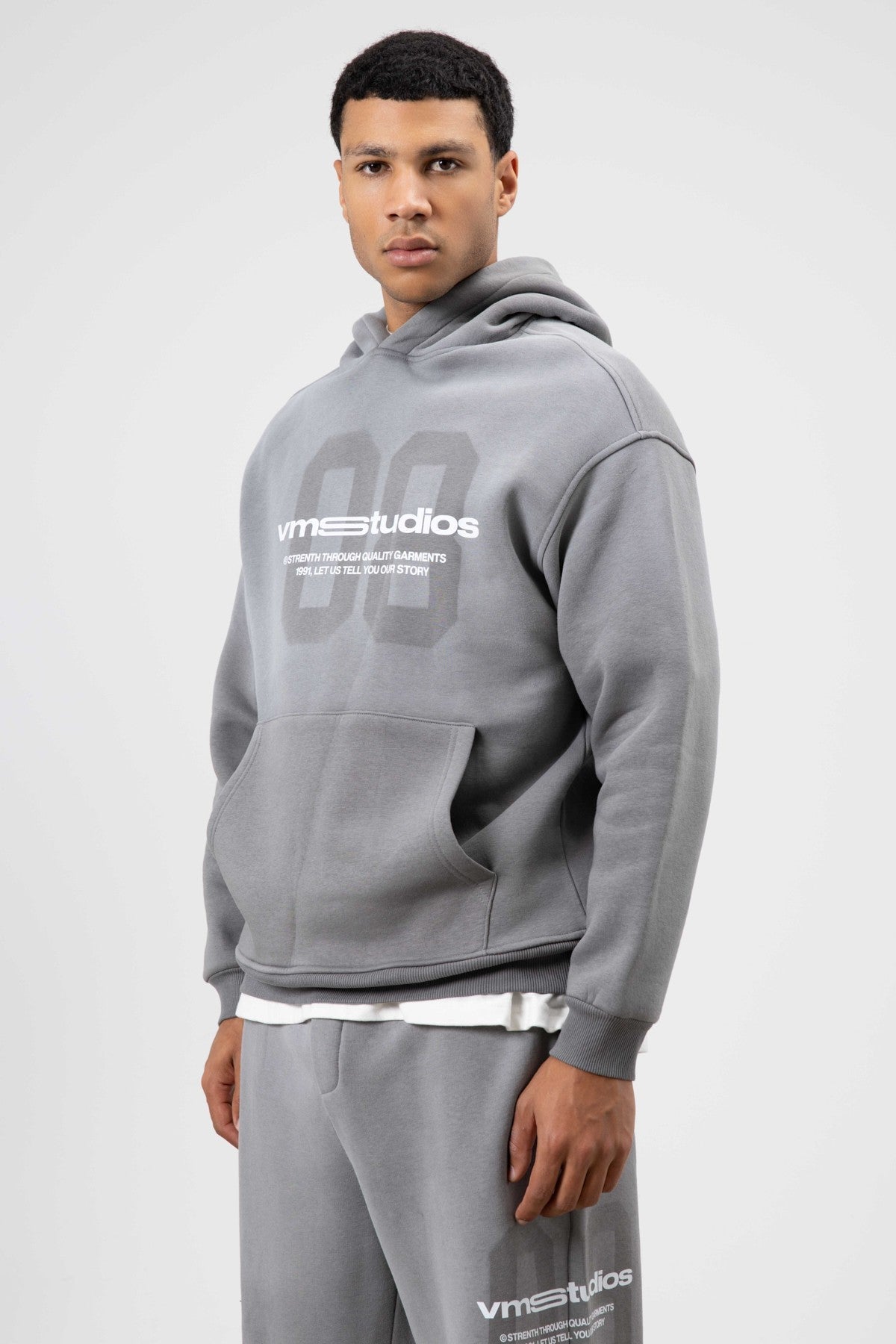 Oversized Printed Sweatsuit Set