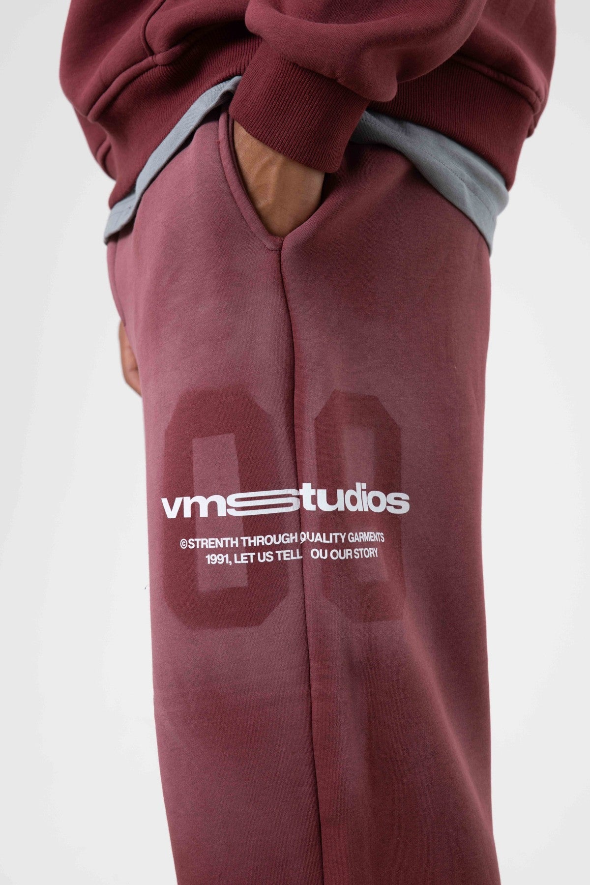 Oversized Printed Sweatsuit Set