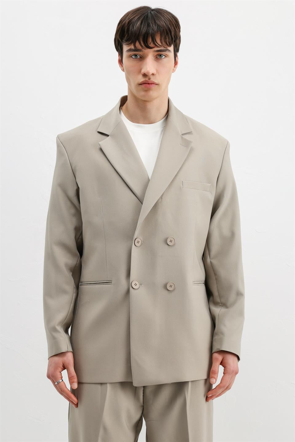 Oversized Double-Breasted Suit