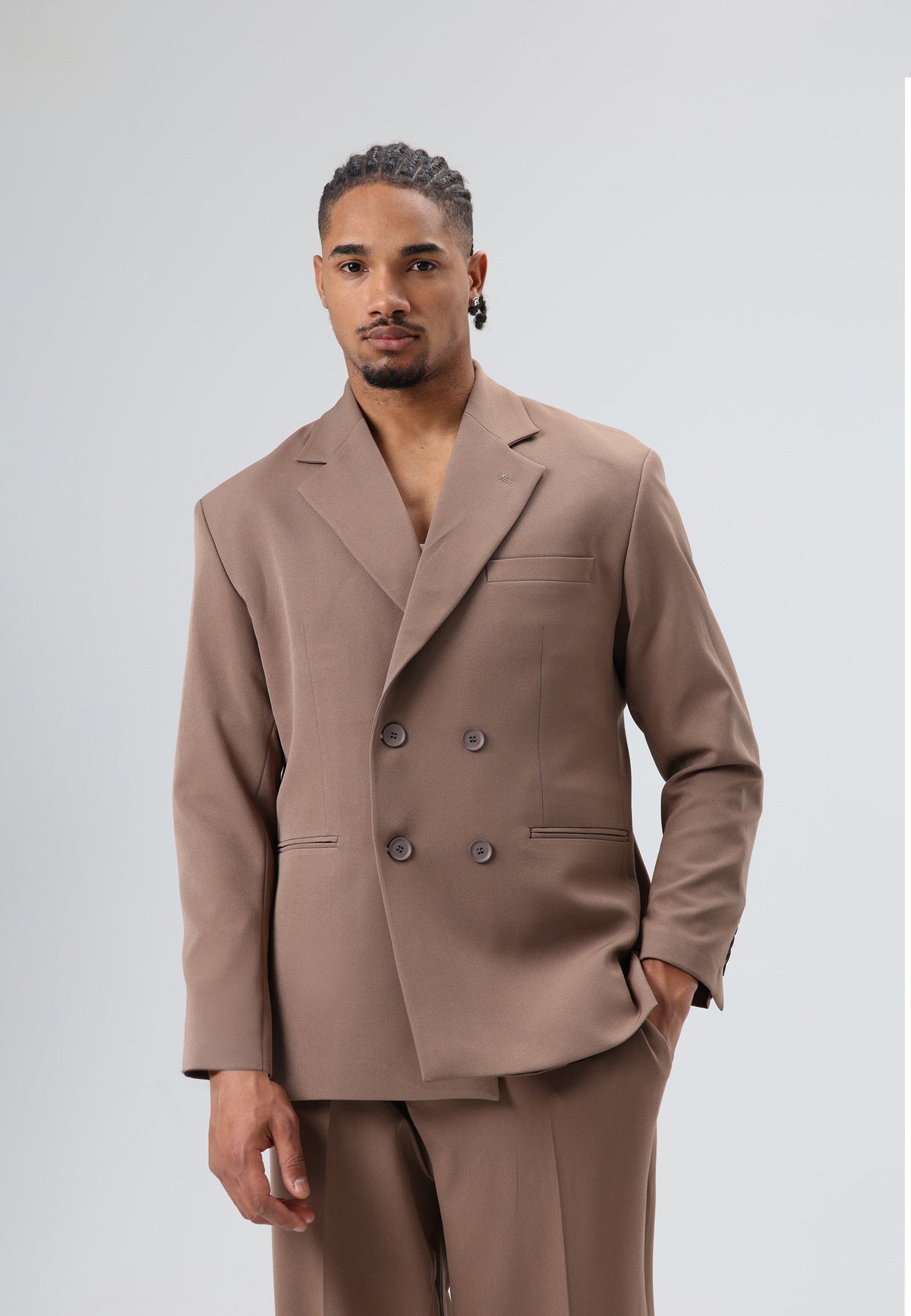 Oversized Double-Breasted Suit