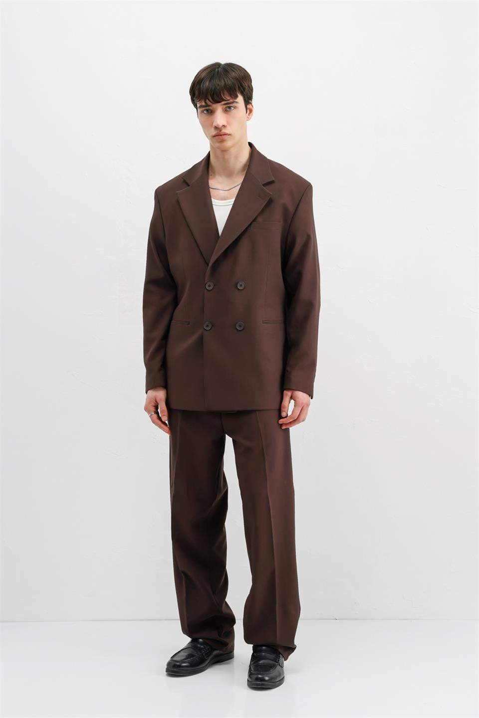 Oversized Double-Breasted Suit