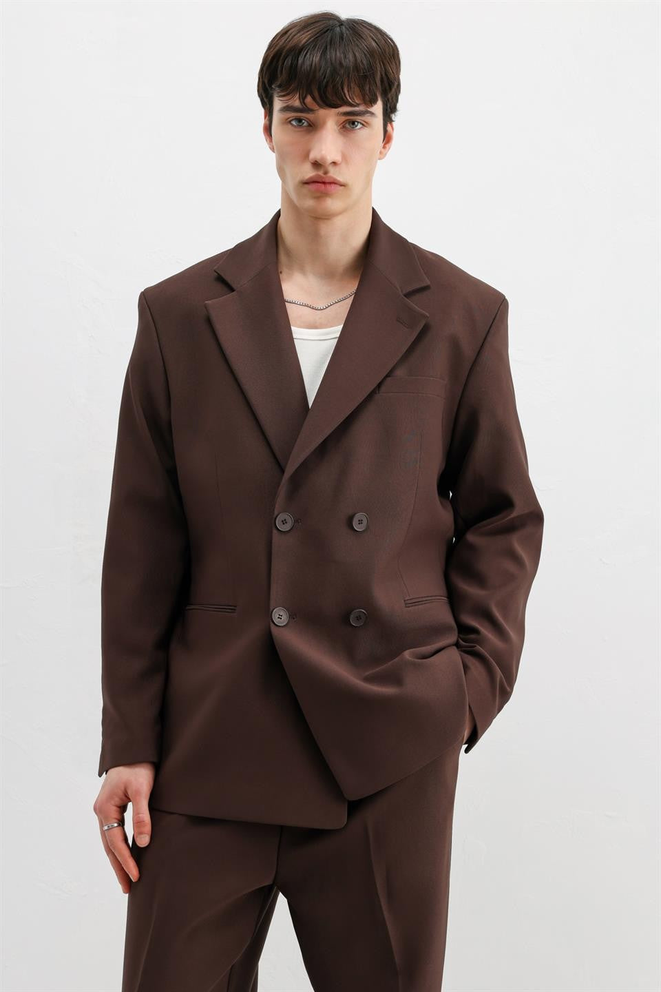 Oversized Double-Breasted Suit