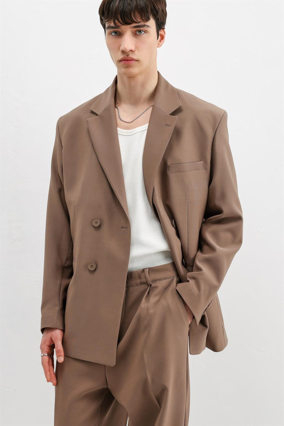 Oversized Double-Breasted Suit