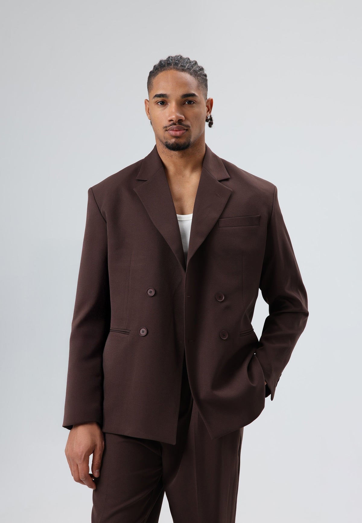 Oversized Double-Breasted Suit