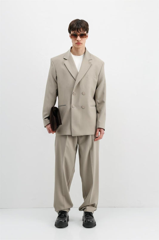Oversized Double-Breasted Suit