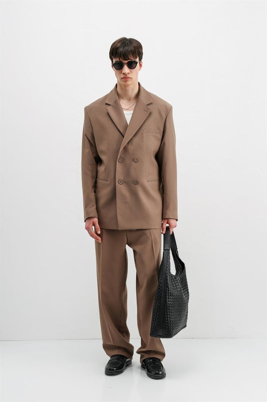Oversized Double-Breasted Suit