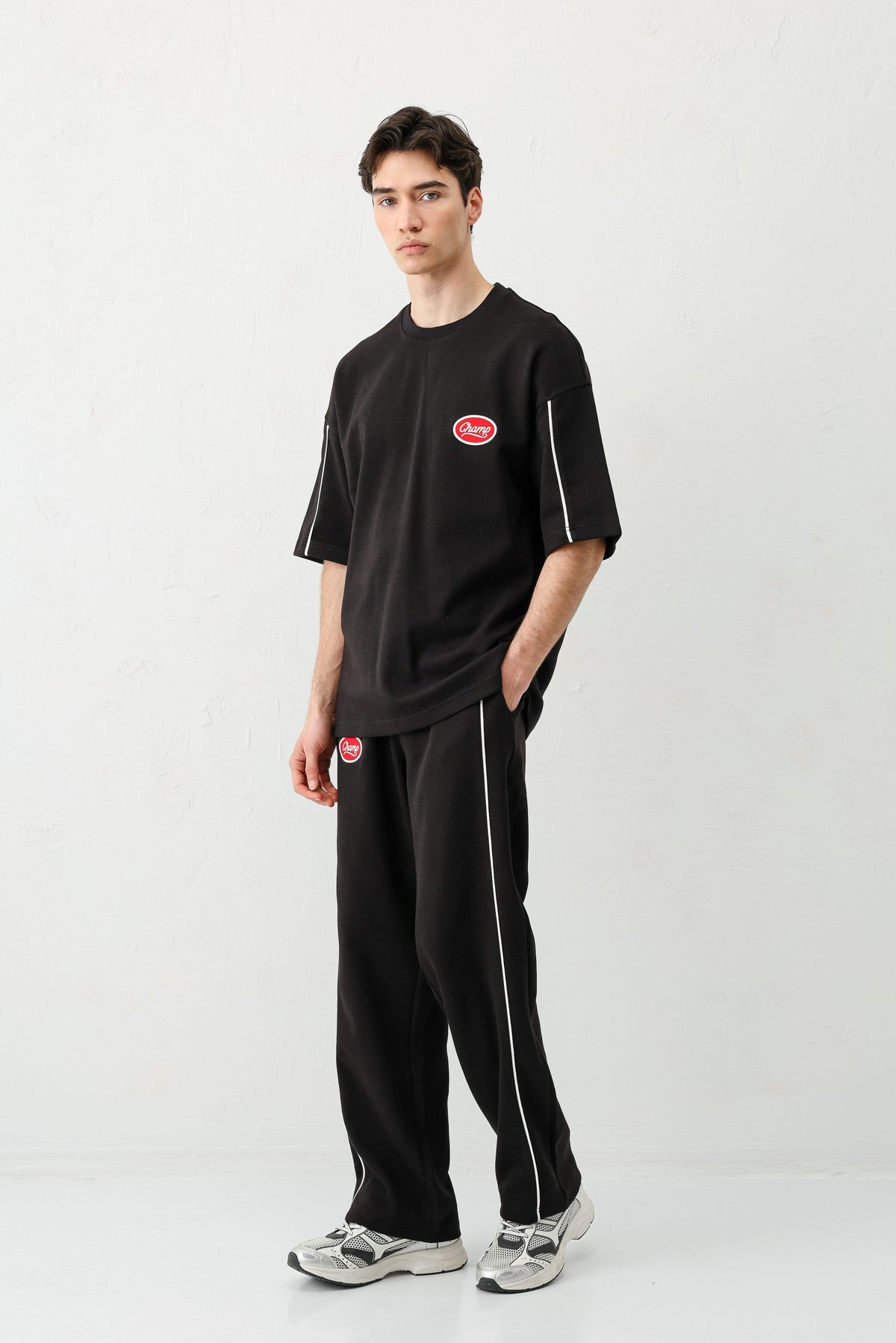 Oversized Champ-Printed Sweatsuit Set