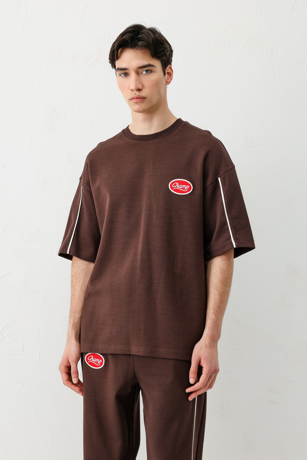 Oversized Champ-Printed Sweatsuit Set