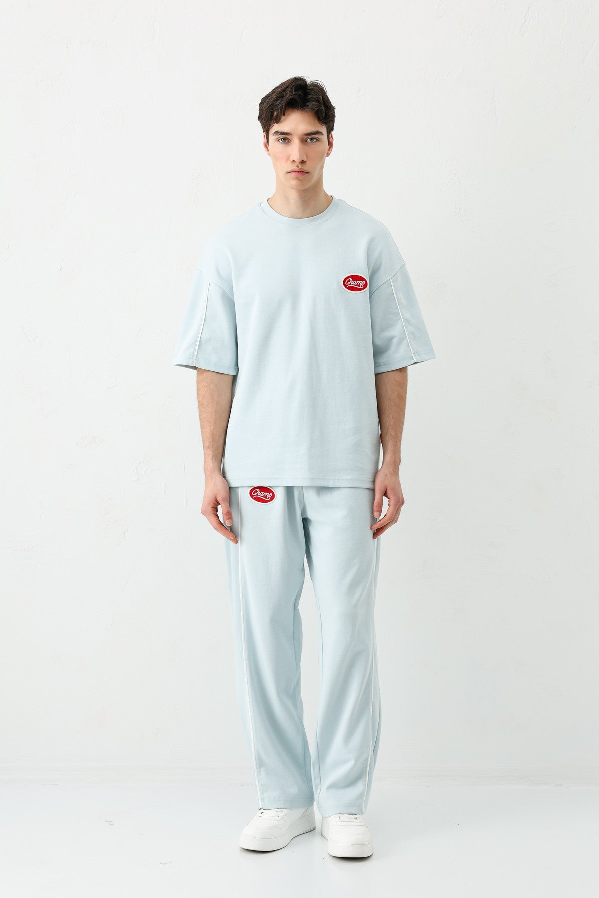 Oversized Champ-Printed Sweatsuit Set