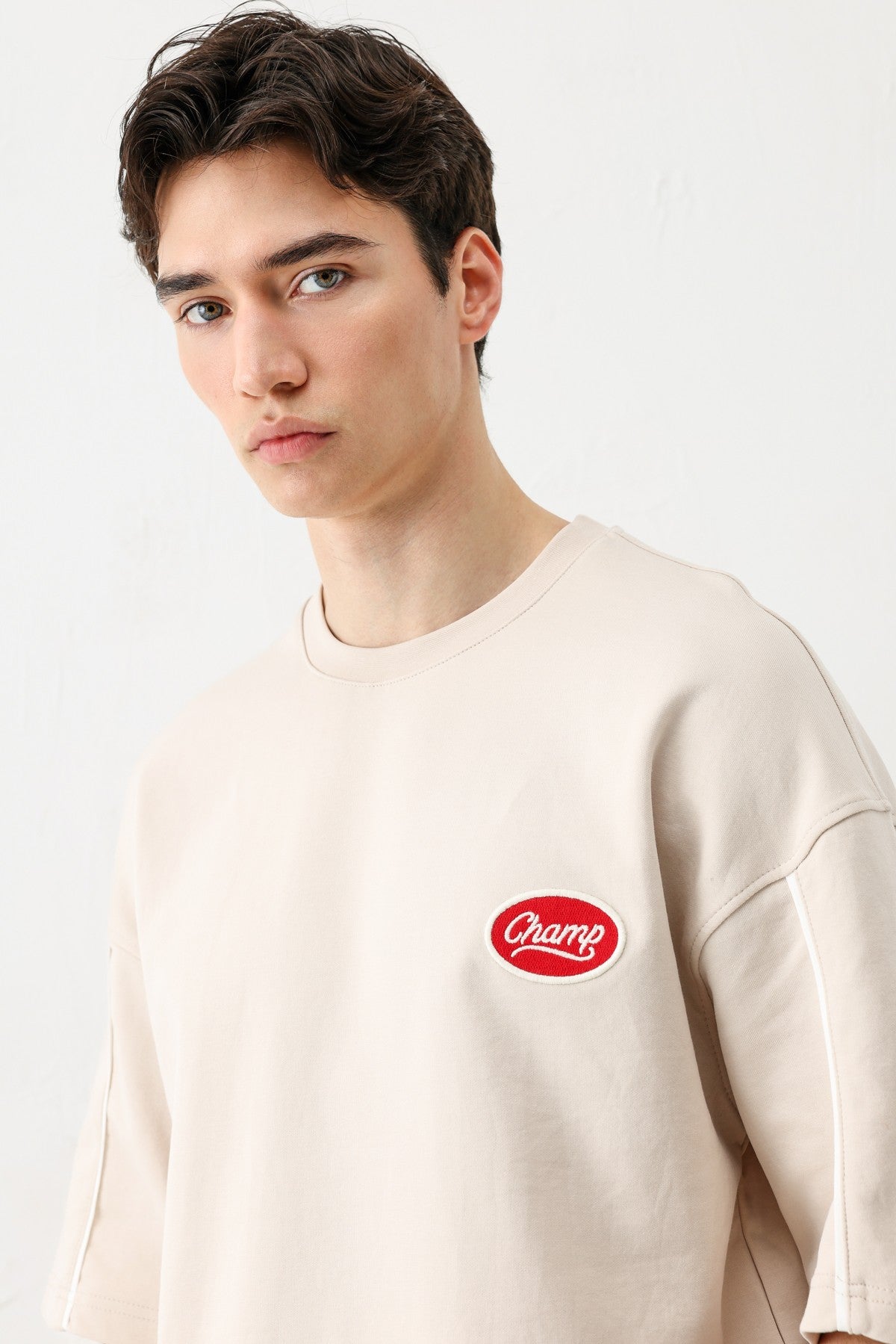 Oversized Champ-Printed Sweatsuit Set