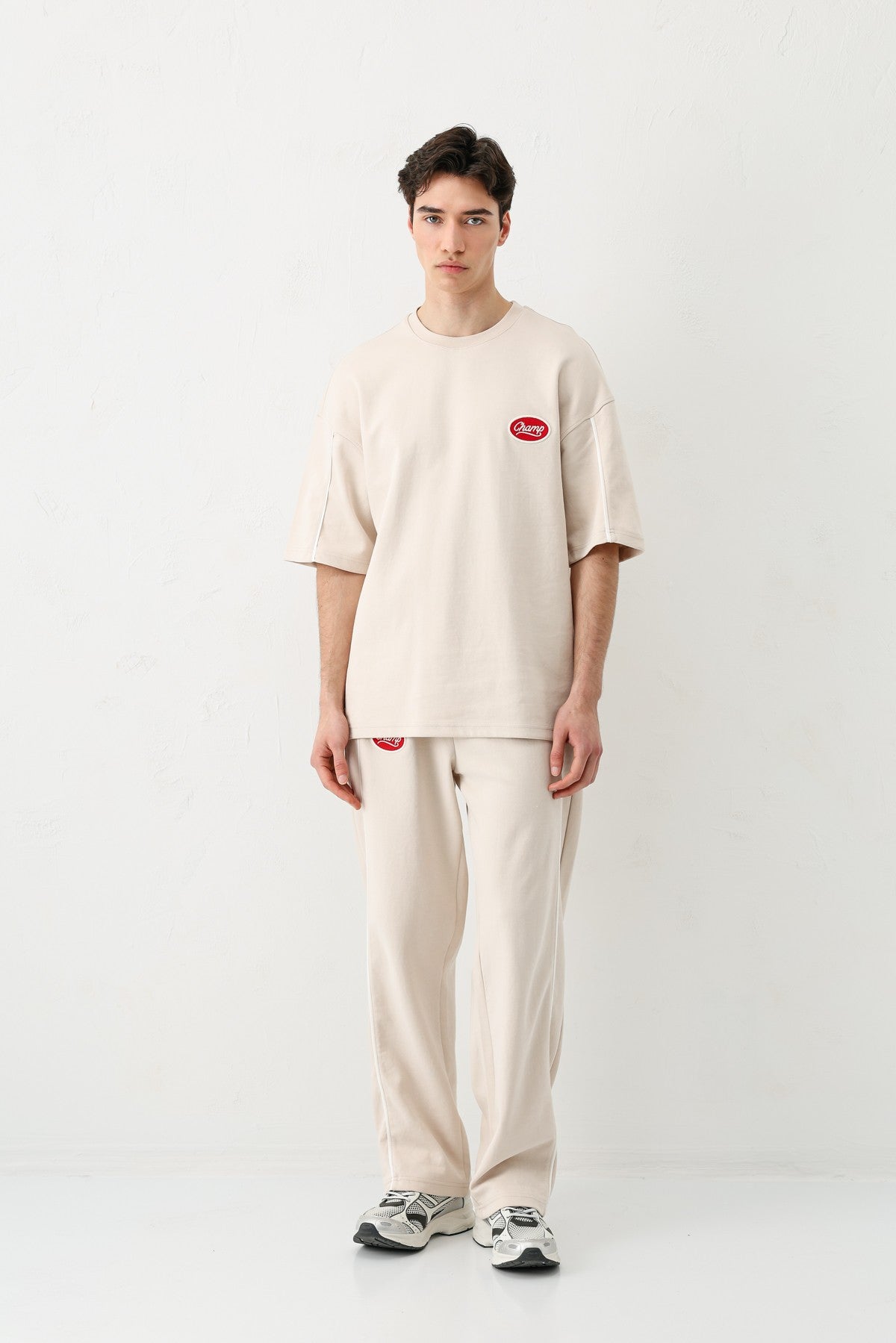 Oversized Champ-Printed Sweatsuit Set