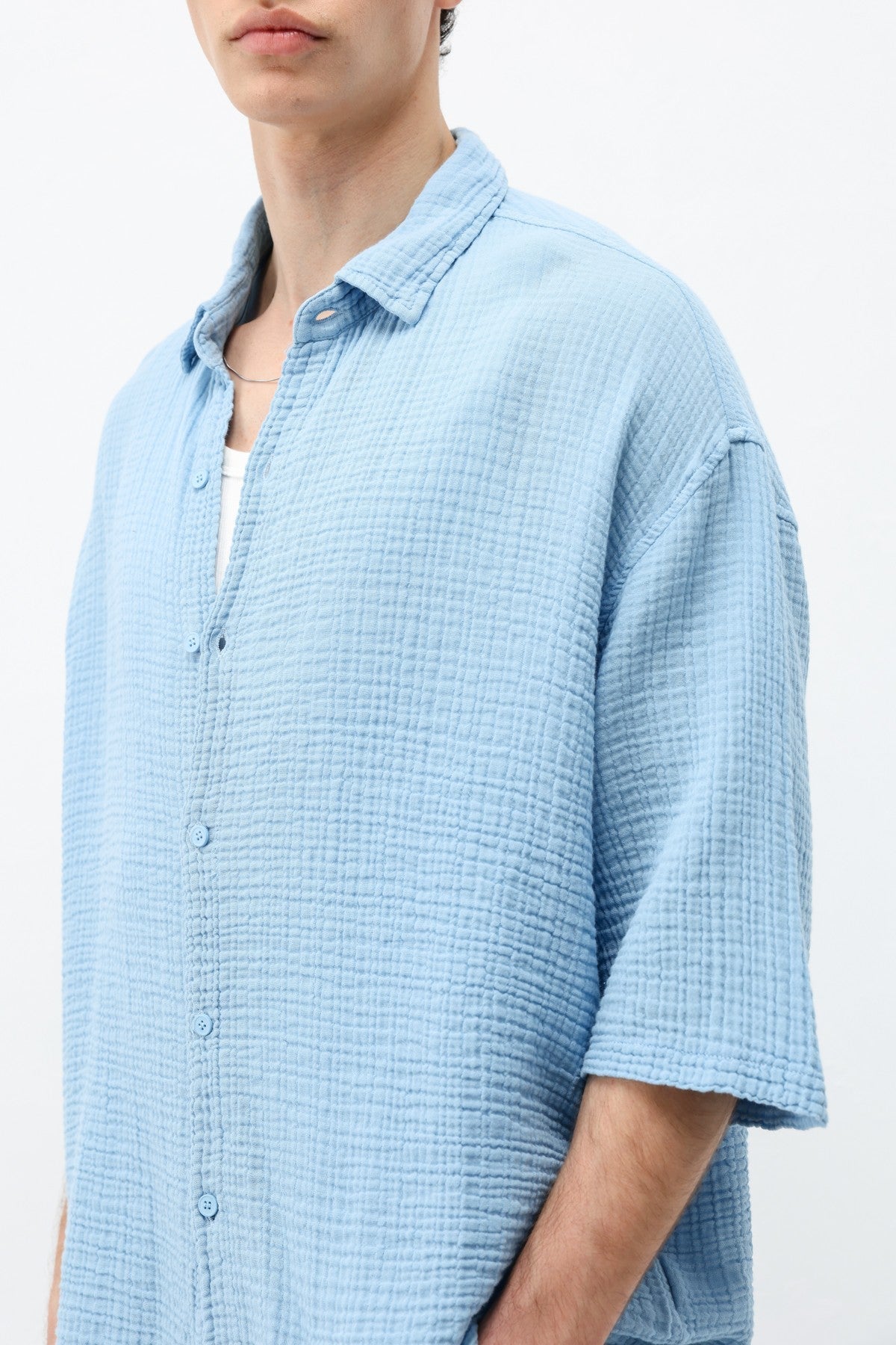 Muslin Fabric, Relaxed Fit Linen Set
